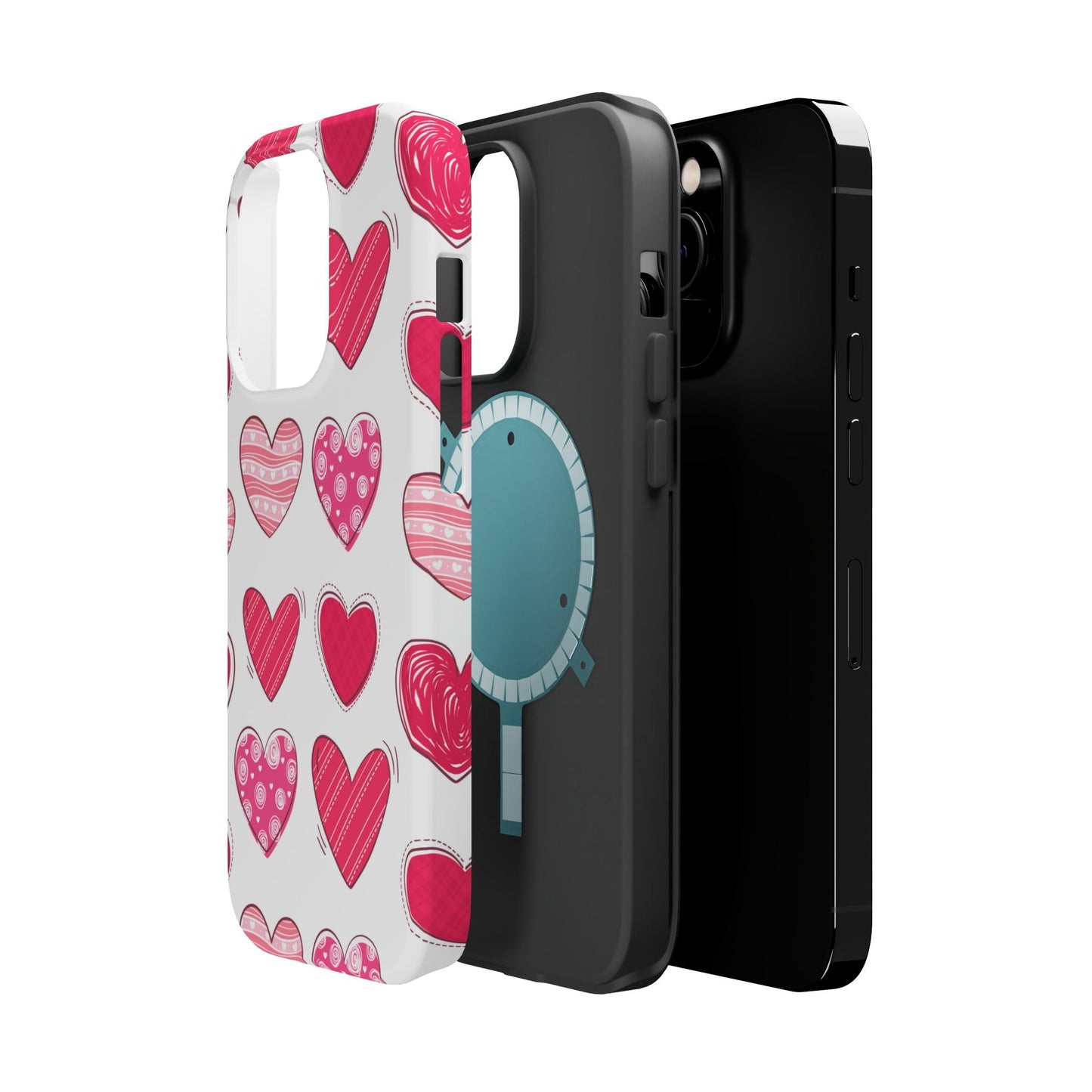 Playful Pink Hearts – MagSafe iPhone Case - BOGO Cases
