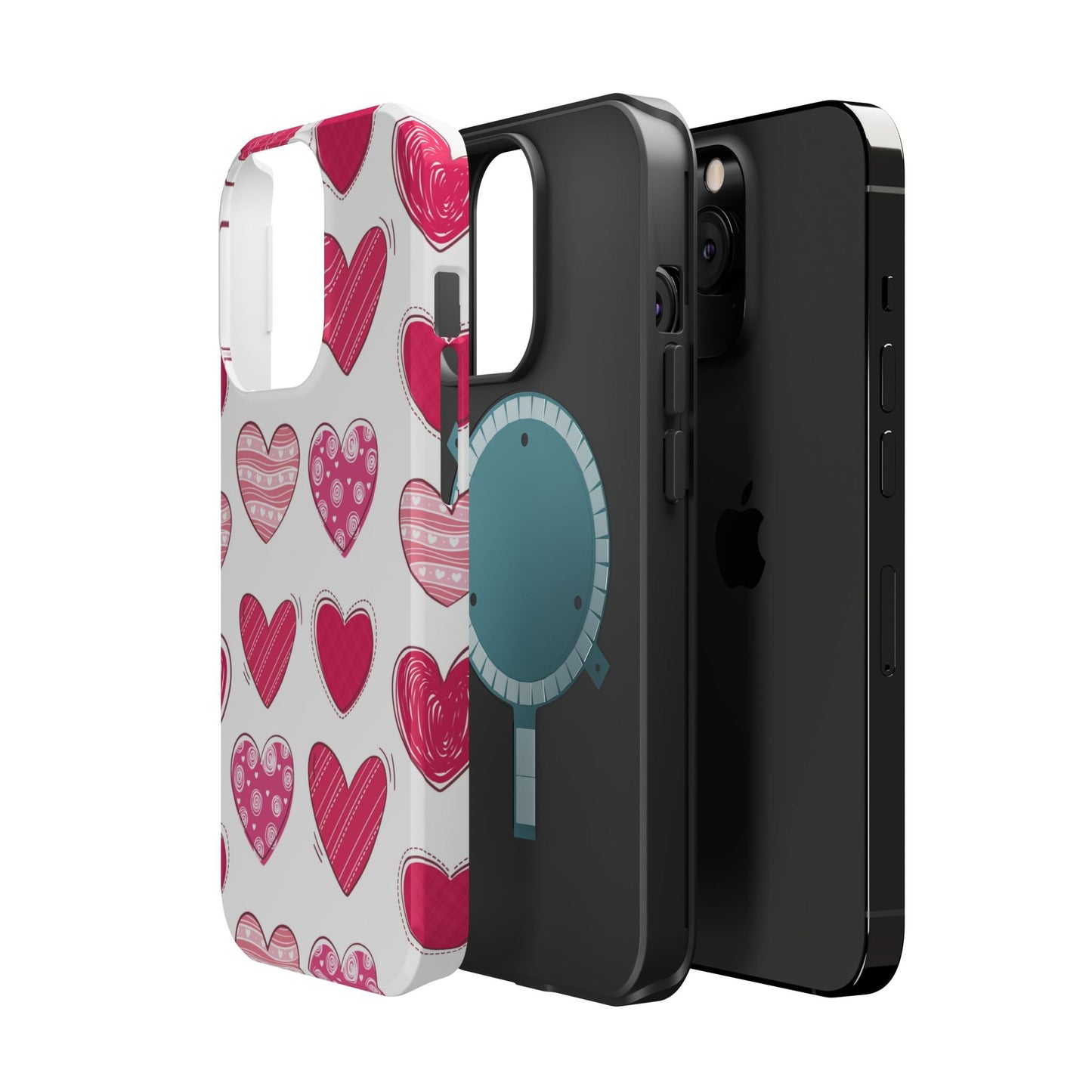 Playful Pink Hearts – MagSafe iPhone Case - BOGO Cases