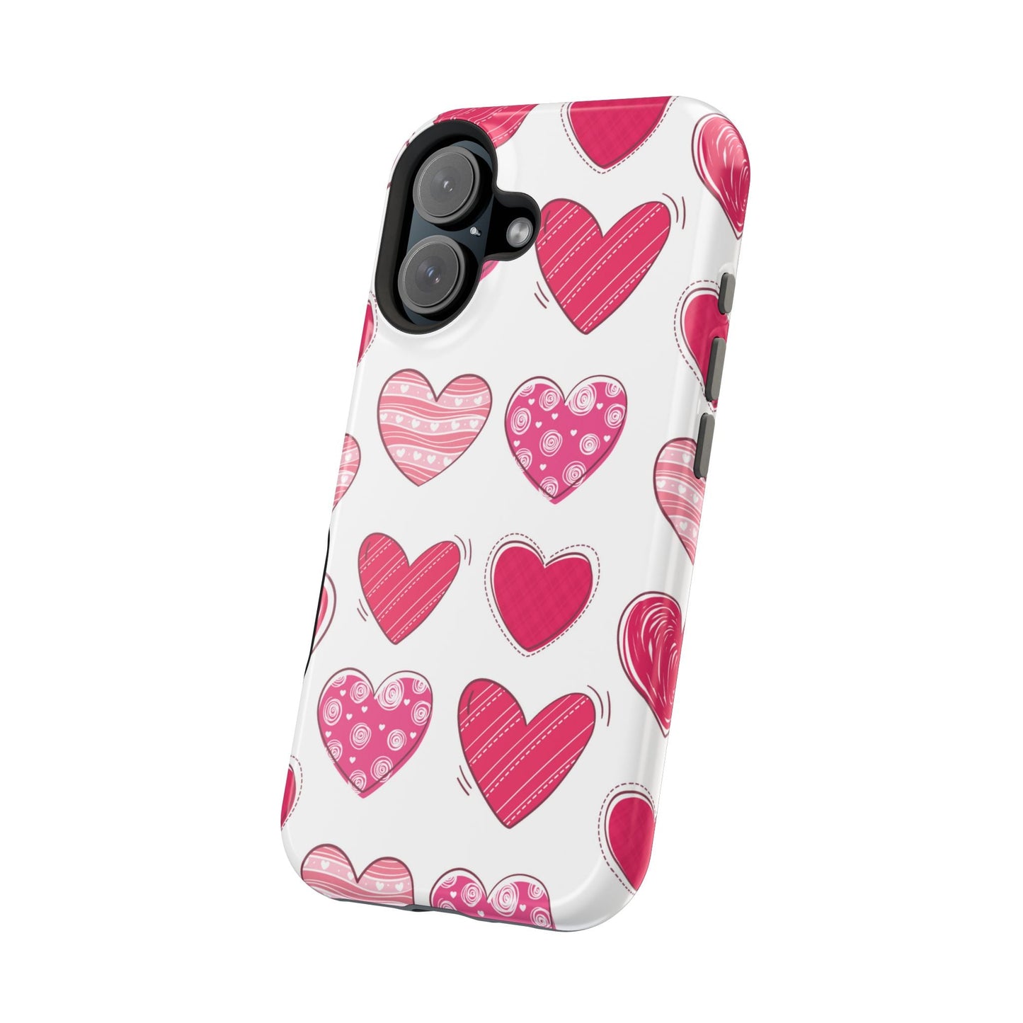 Playful Pink Hearts – MagSafe iPhone Case - BOGO Cases