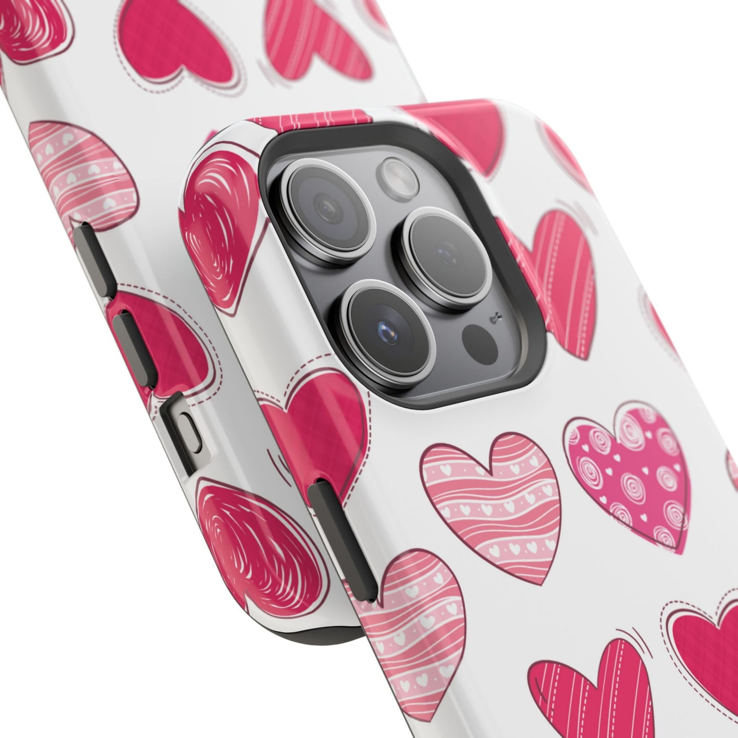 Playful Pink Hearts – MagSafe iPhone Case - BOGO Cases