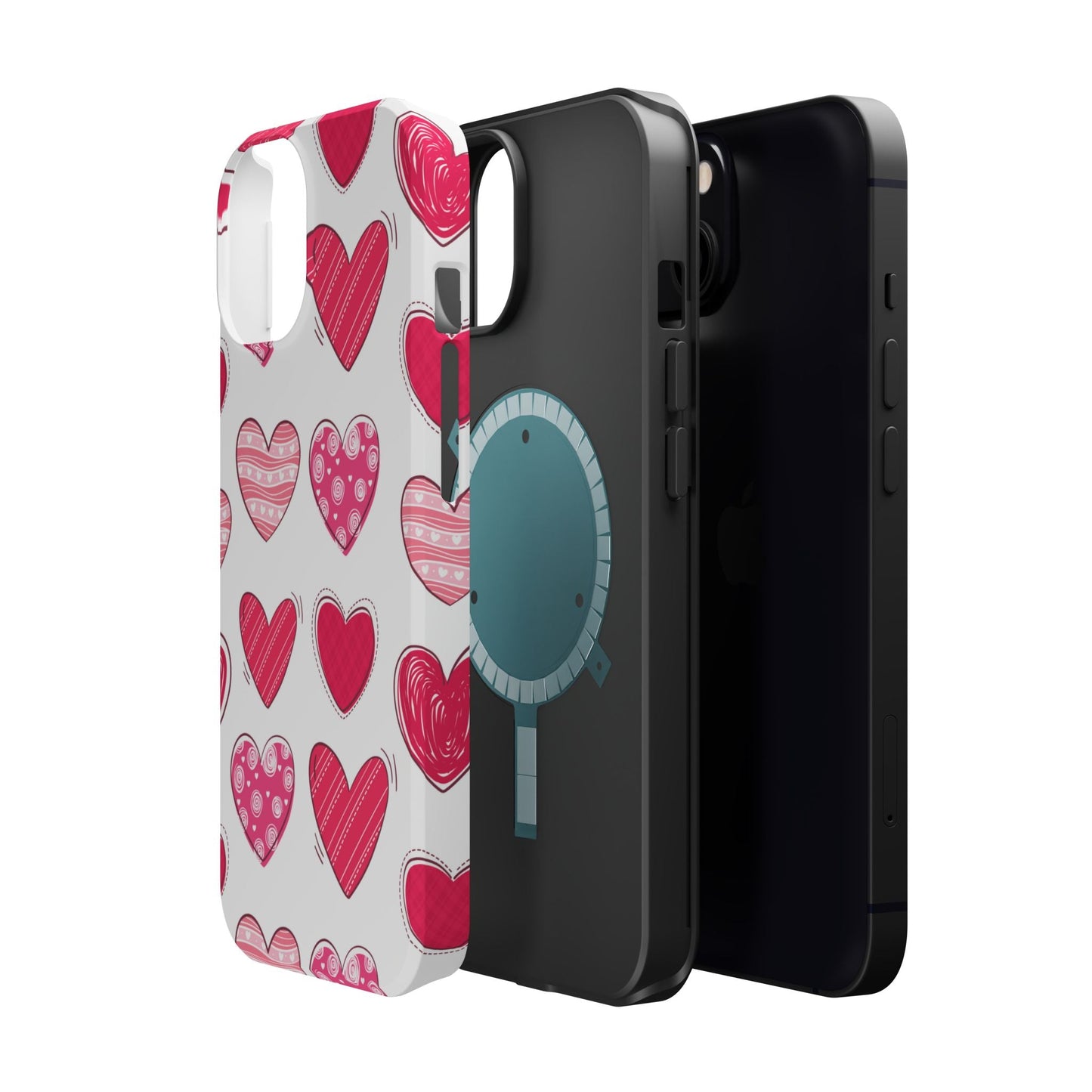Playful Pink Hearts – MagSafe iPhone Case - BOGO Cases
