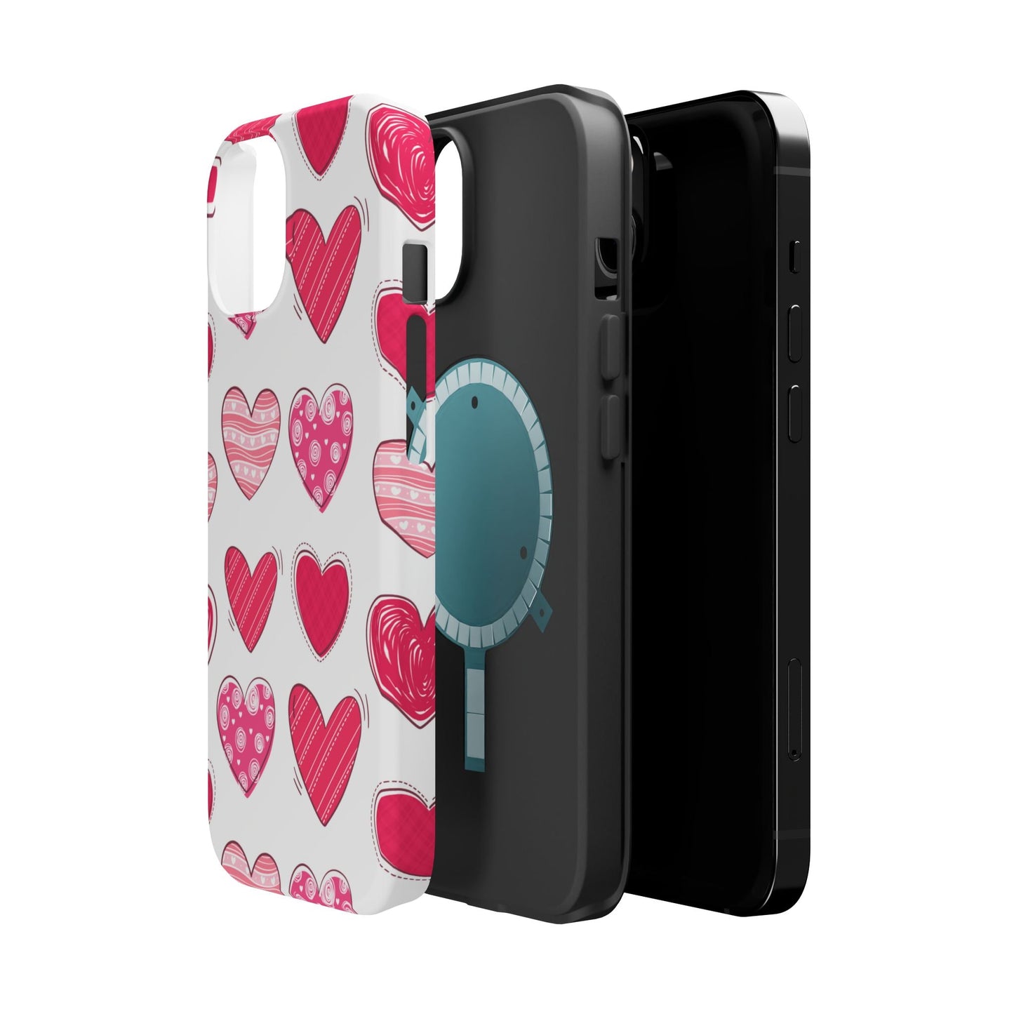 Playful Pink Hearts – MagSafe iPhone Case - BOGO Cases