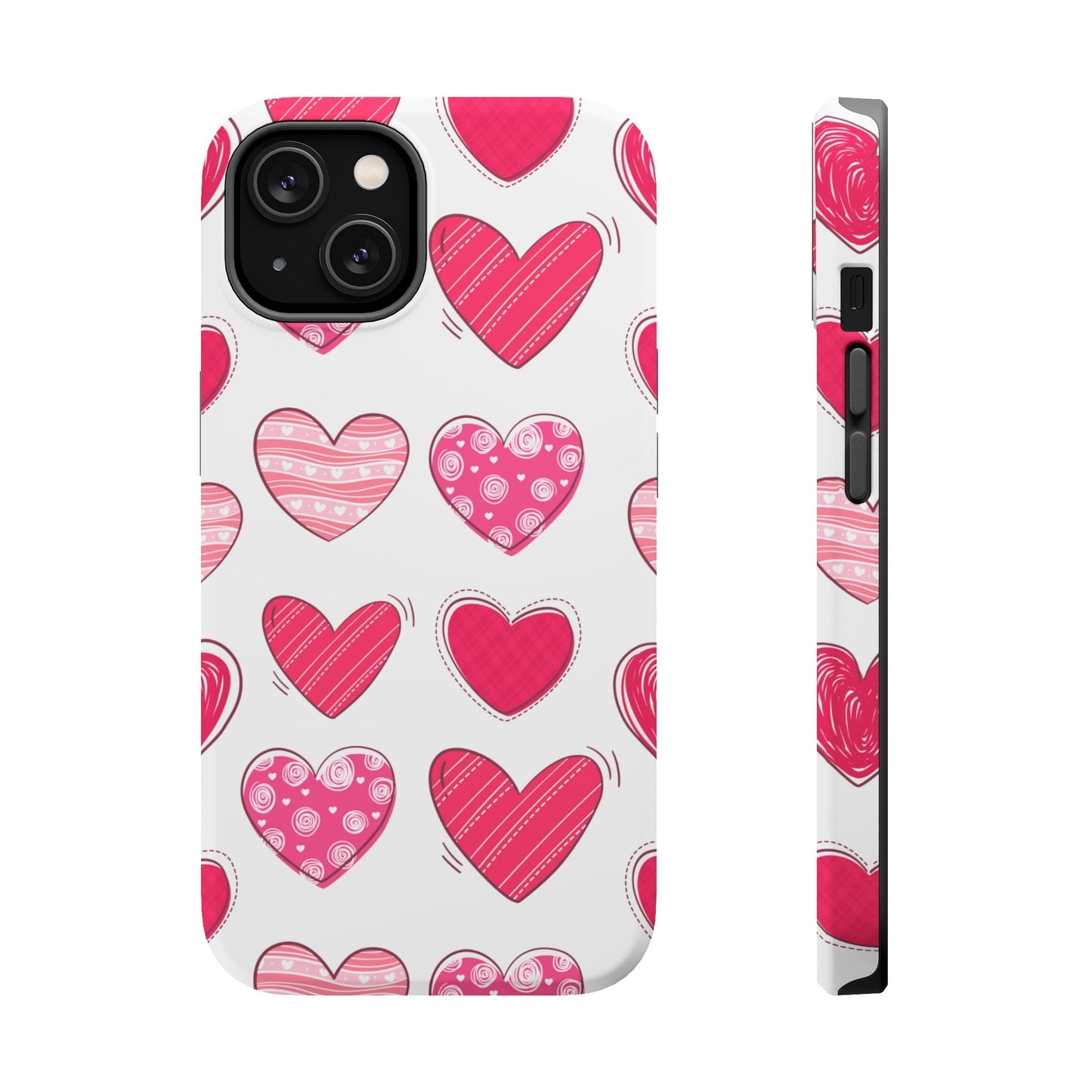 Playful Pink Hearts – MagSafe iPhone Case - BOGO Cases