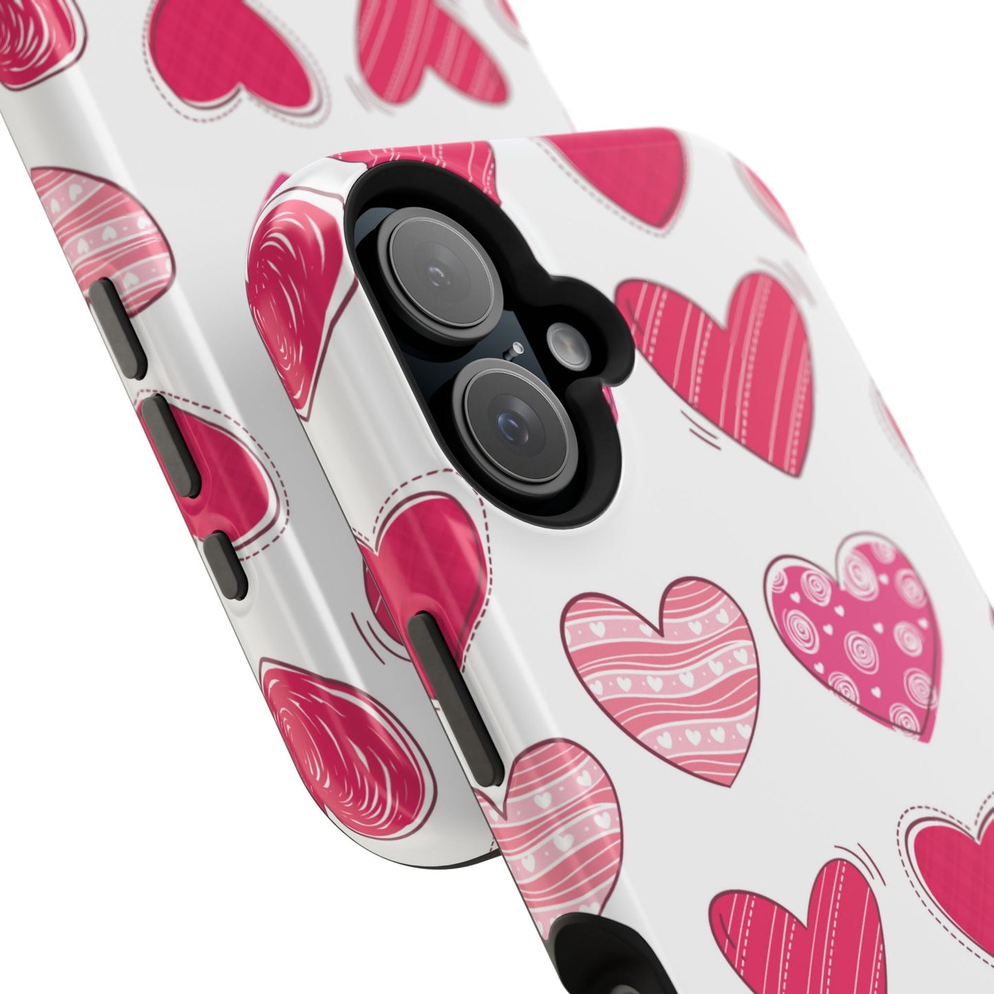 Playful Pink Hearts – MagSafe iPhone Case - BOGO Cases
