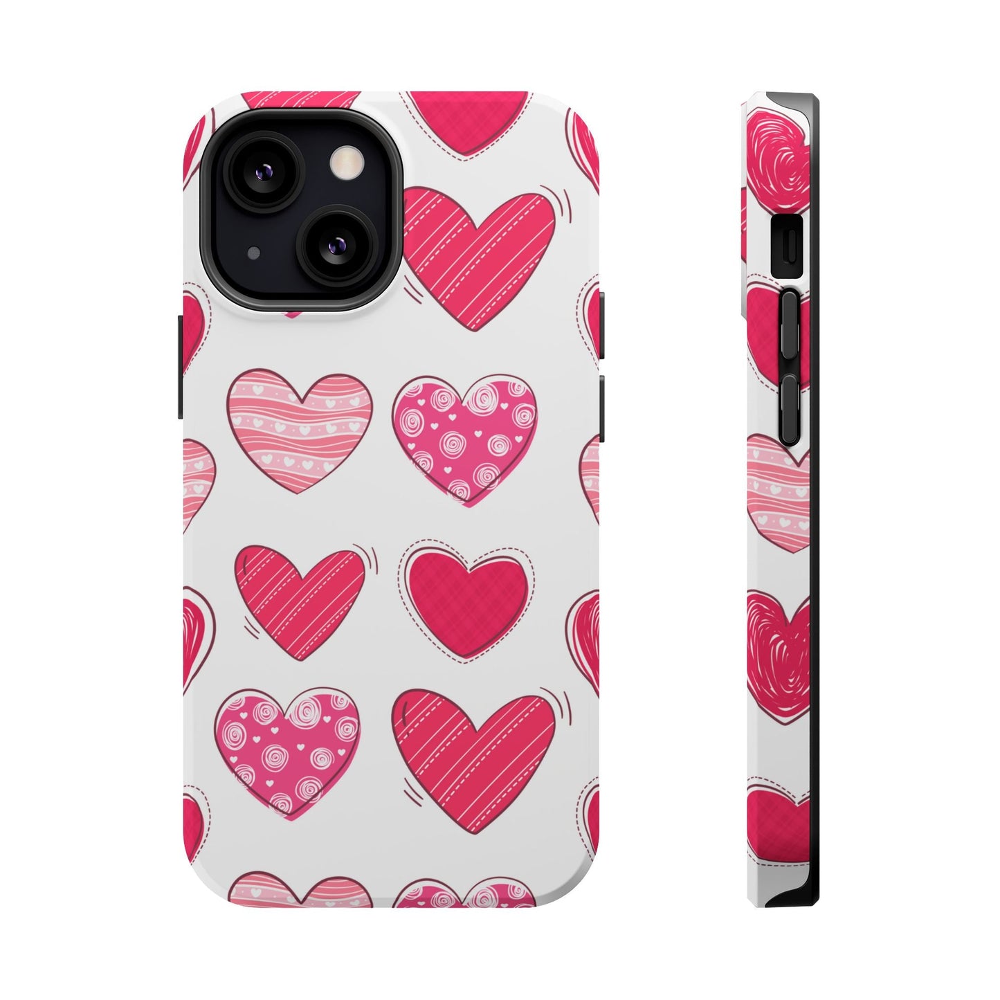 Playful Pink Hearts – MagSafe iPhone Case - BOGO Cases