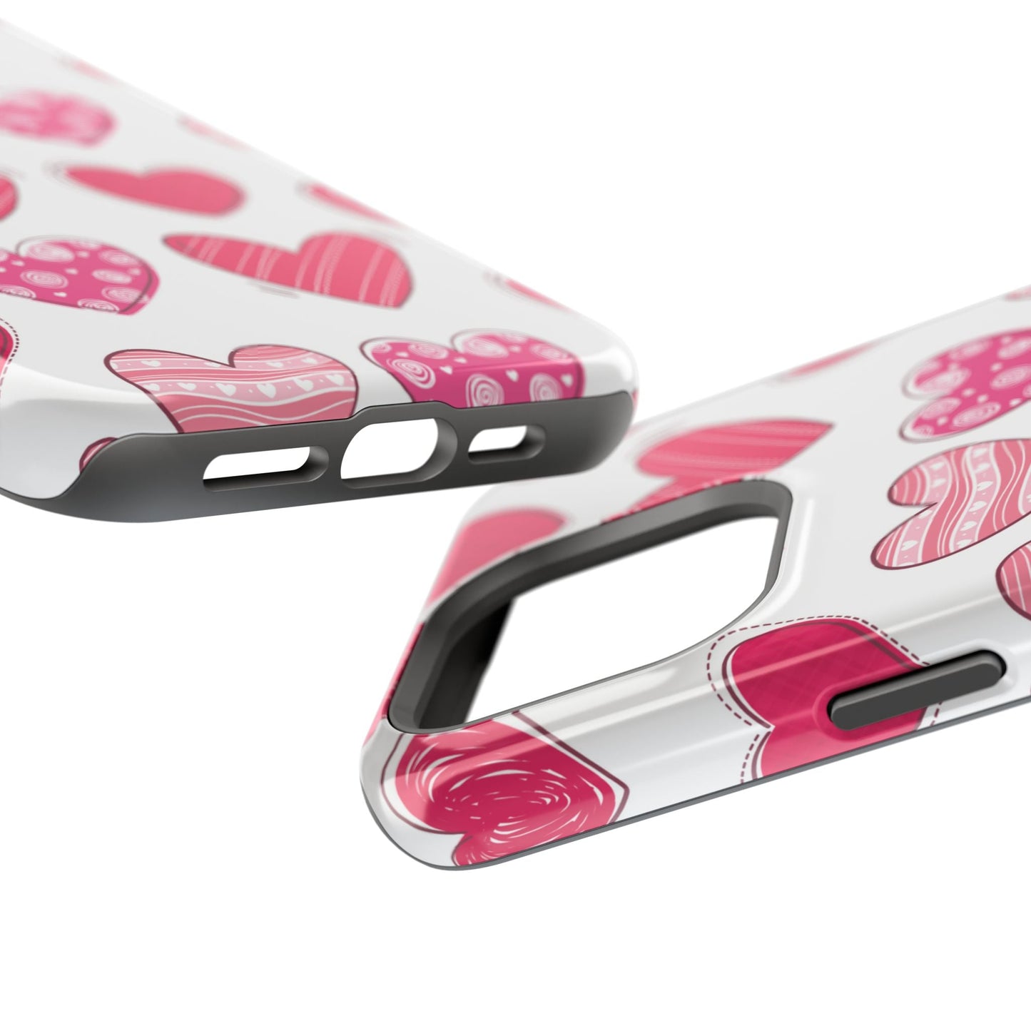 Playful Pink Hearts – MagSafe iPhone Case - BOGO Cases