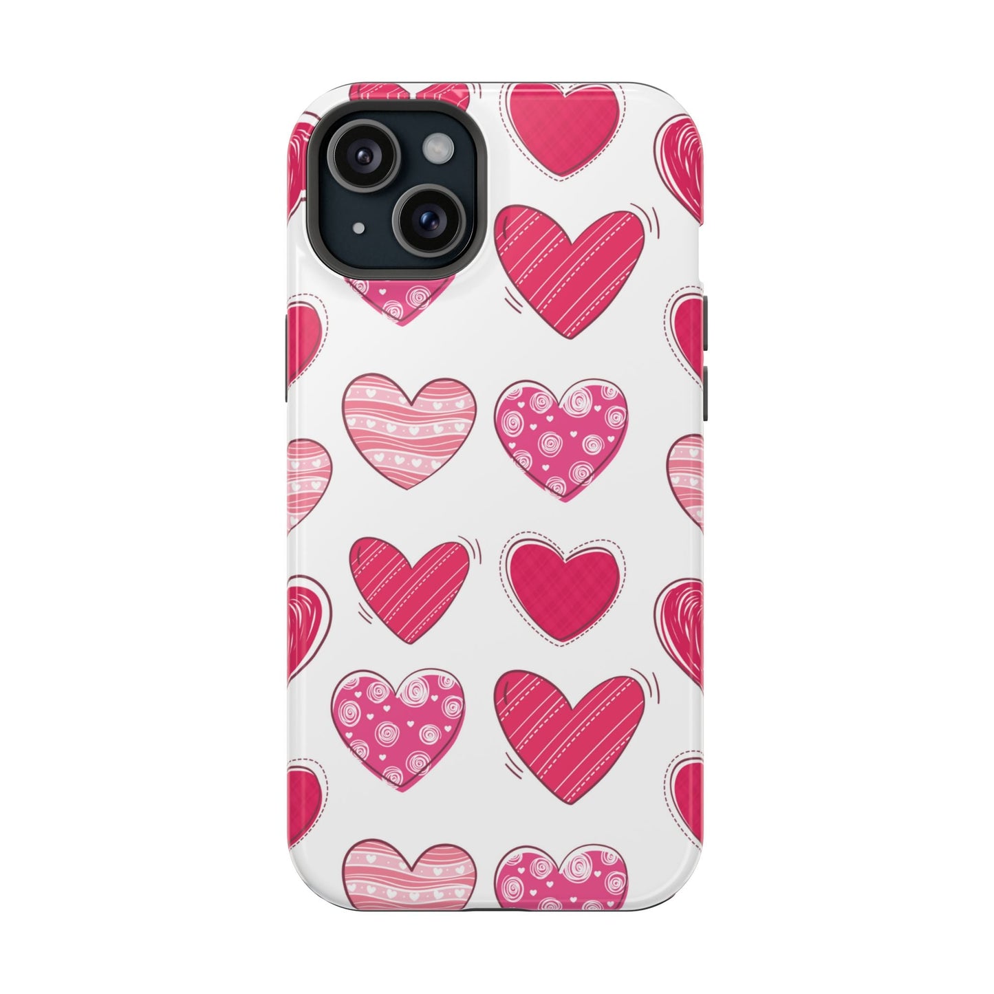 Playful Pink Hearts – MagSafe iPhone Case - BOGO Cases