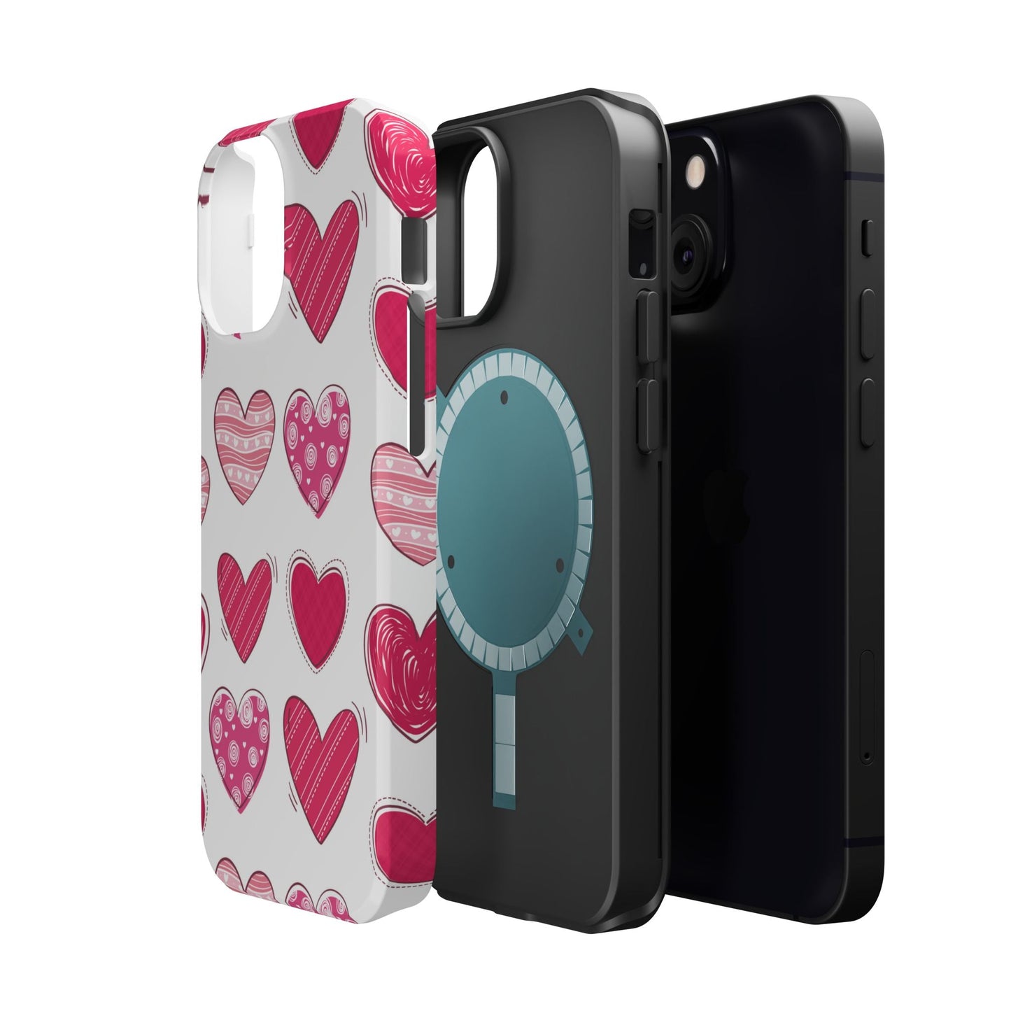 Playful Pink Hearts – MagSafe iPhone Case - BOGO Cases