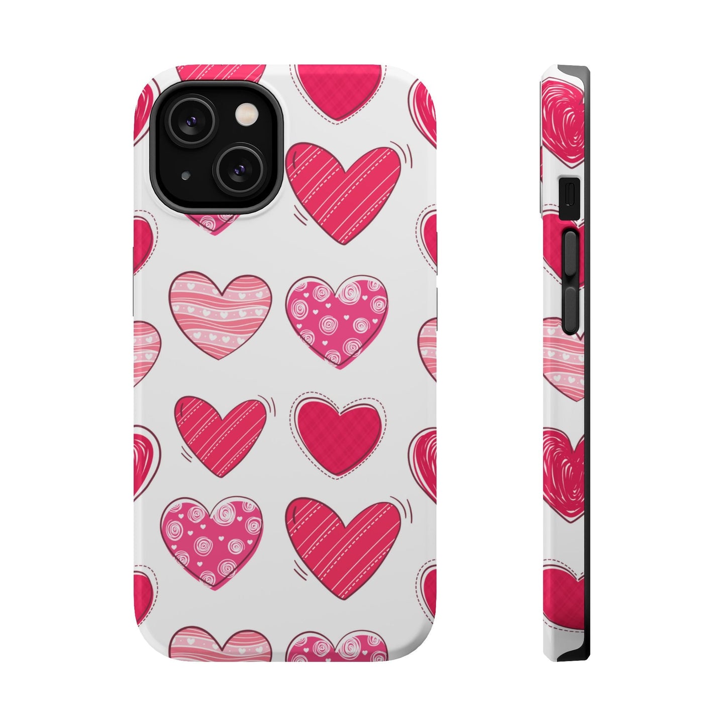Playful Pink Hearts – MagSafe iPhone Case - BOGO Cases