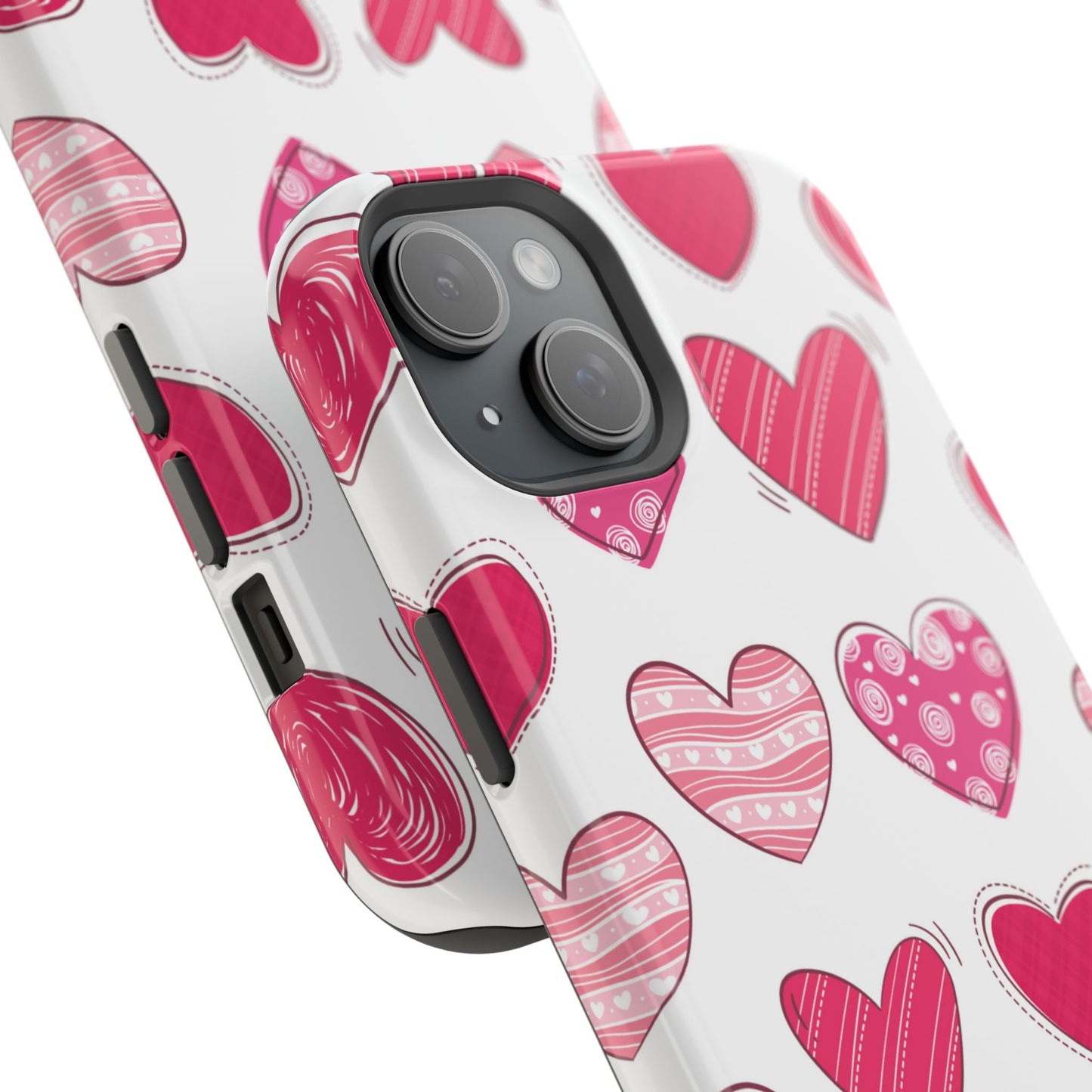 Playful Pink Hearts – MagSafe iPhone Case - BOGO Cases