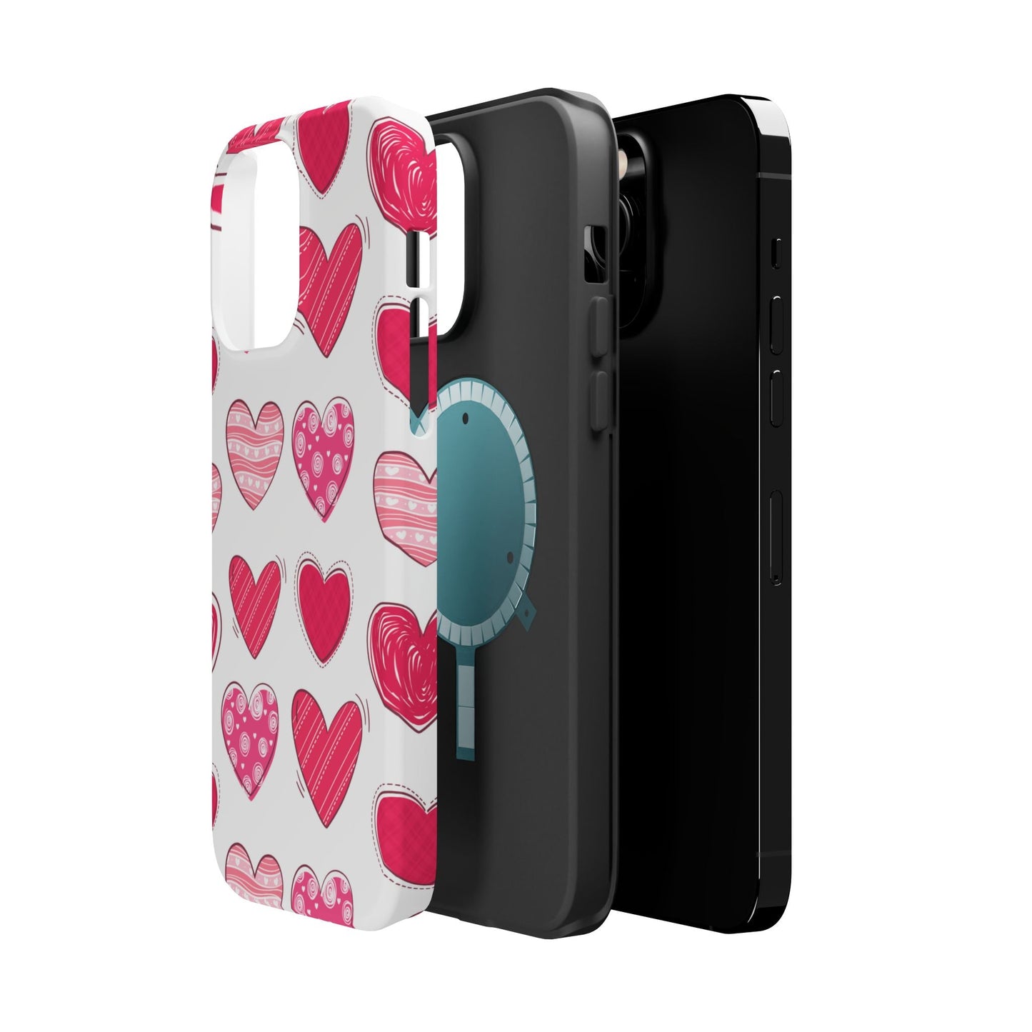 Playful Pink Hearts – MagSafe iPhone Case - BOGO Cases