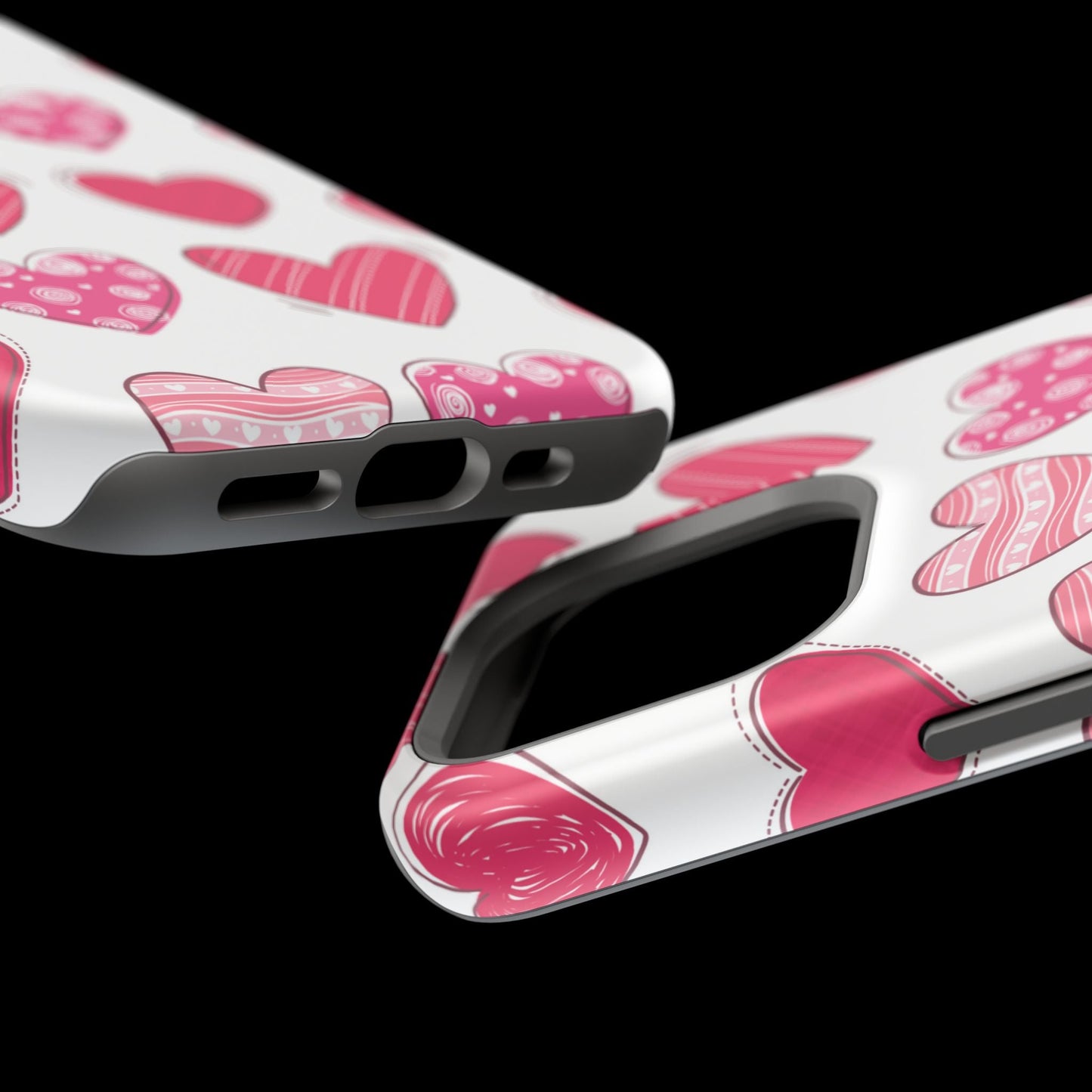 Playful Pink Hearts – MagSafe iPhone Case - BOGO Cases