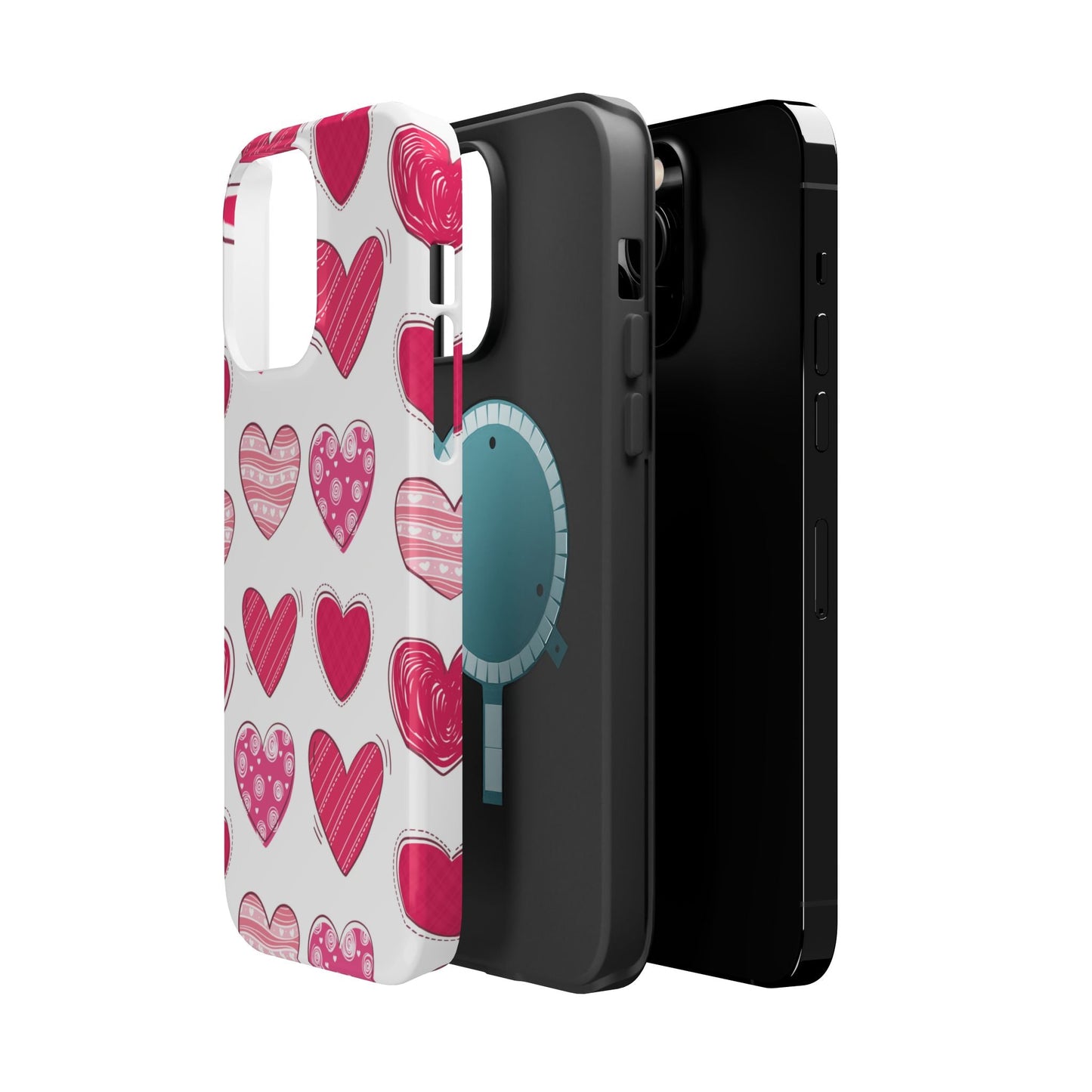 Playful Pink Hearts – MagSafe iPhone Case - BOGO Cases