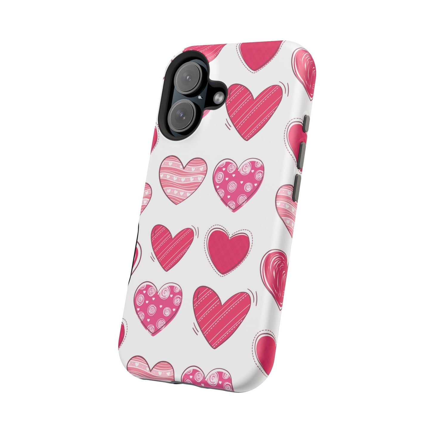 Playful Pink Hearts – MagSafe iPhone Case - BOGO Cases