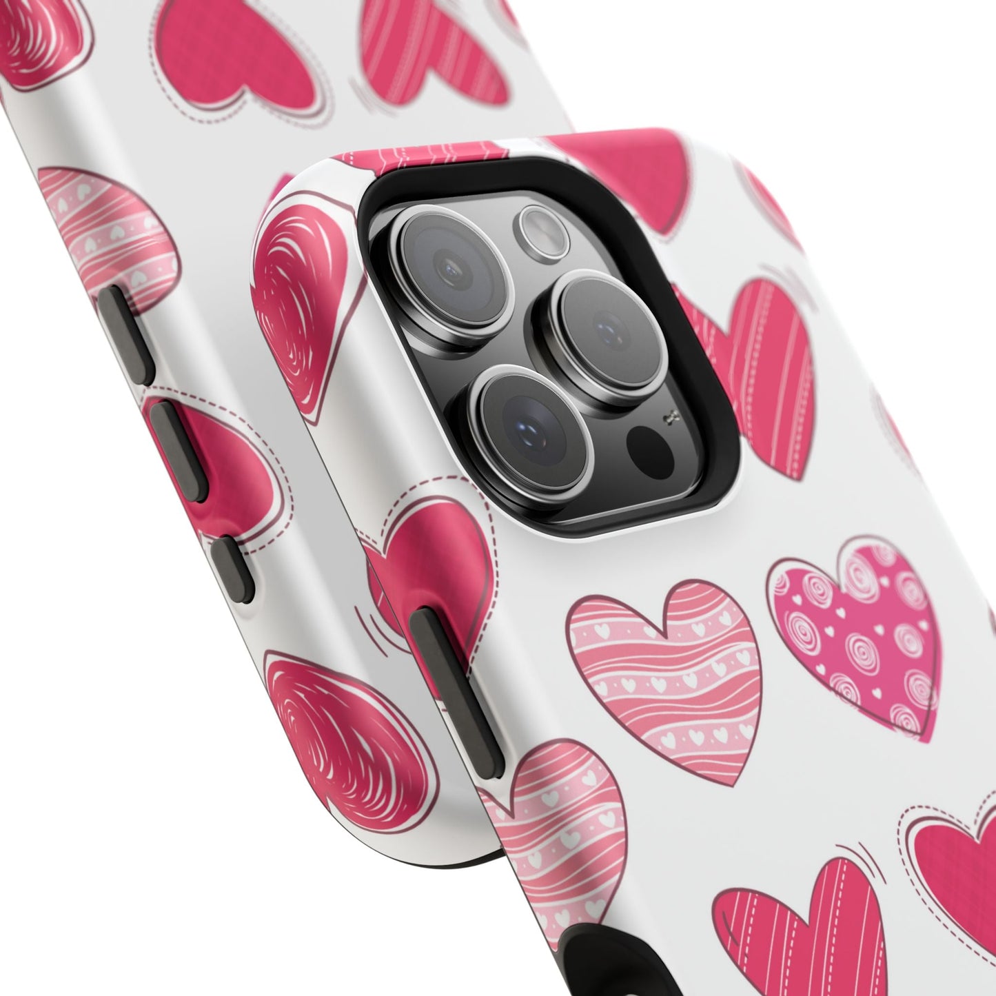 Playful Pink Hearts – MagSafe iPhone Case - BOGO Cases