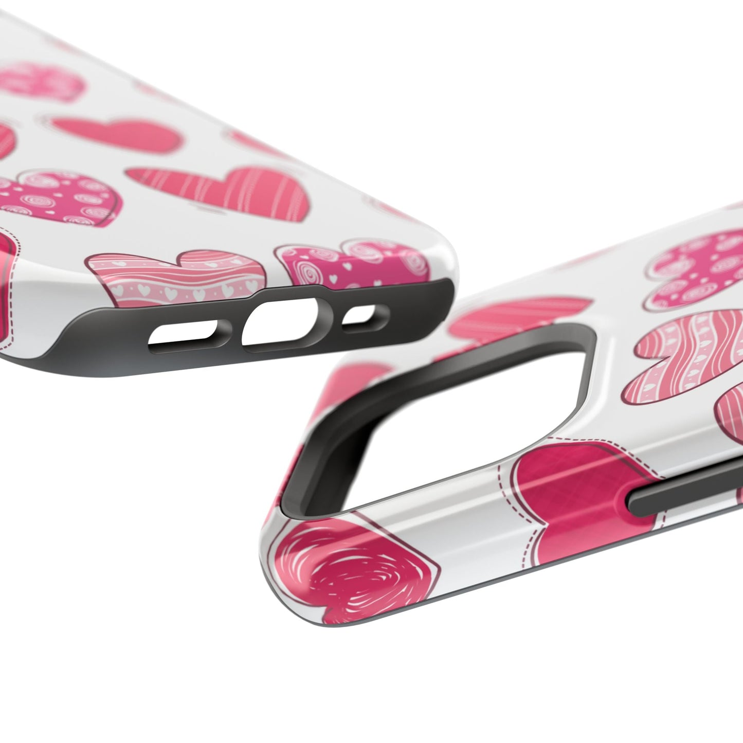 Playful Pink Hearts – MagSafe iPhone Case - BOGO Cases