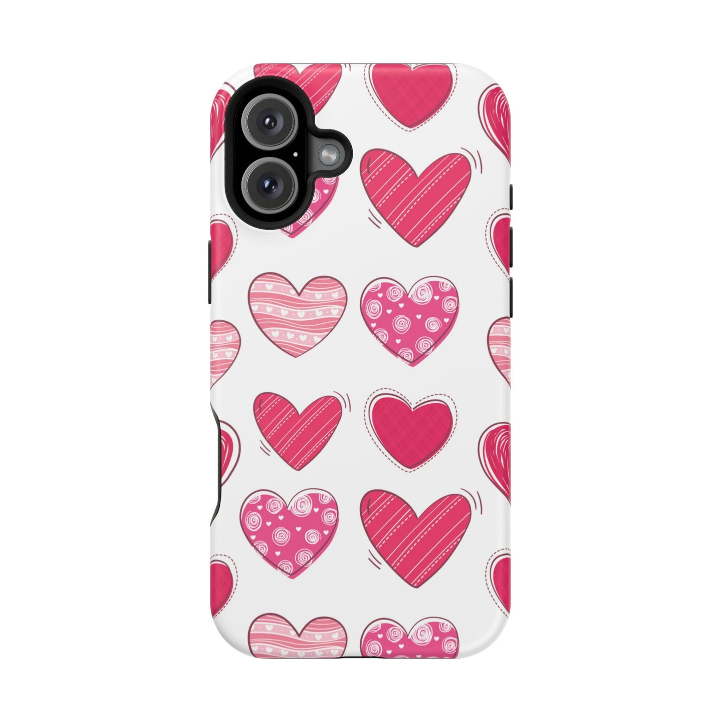 Playful Pink Hearts – MagSafe iPhone Case - BOGO Cases