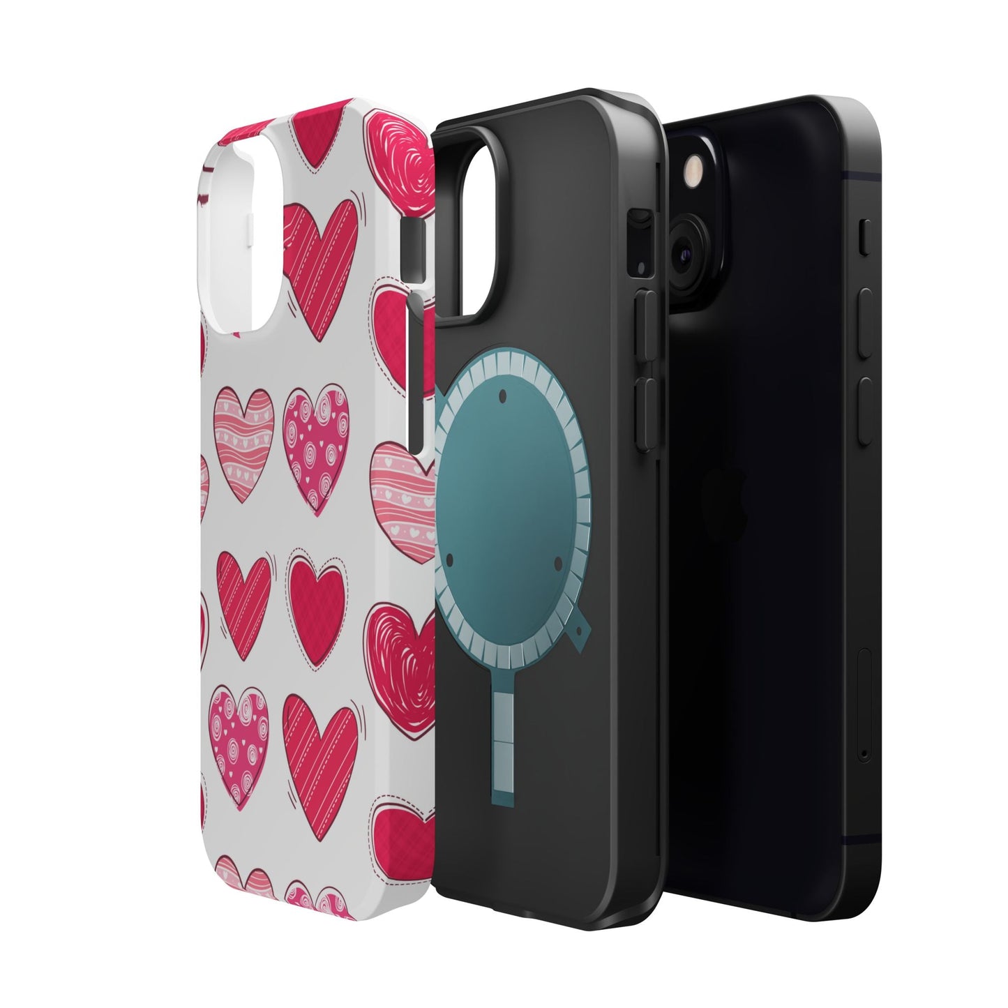 Playful Pink Hearts – MagSafe iPhone Case - BOGO Cases