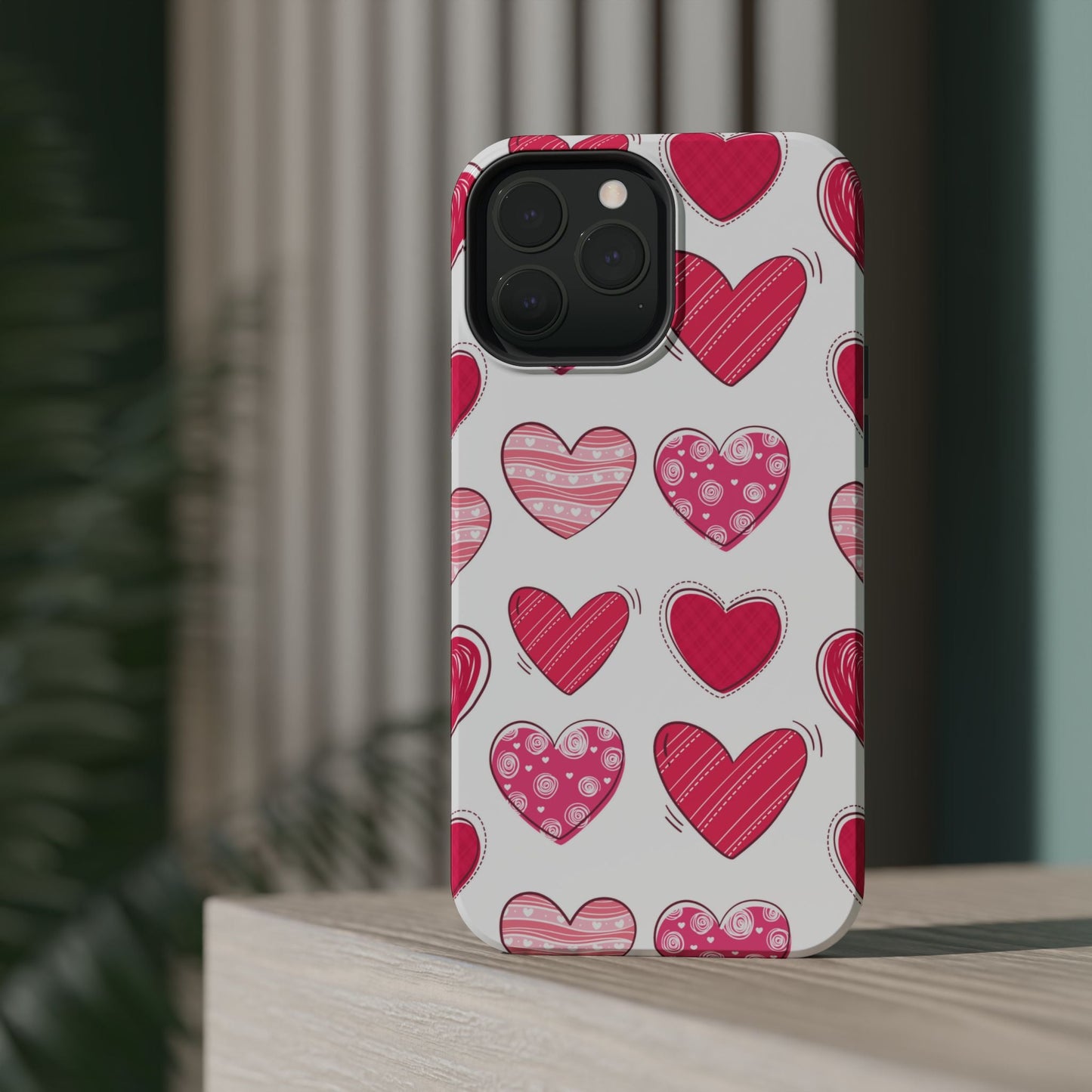 Playful Pink Hearts – MagSafe iPhone Case - BOGO Cases