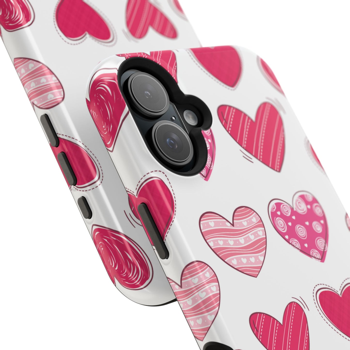 Playful Pink Hearts – MagSafe iPhone Case - BOGO Cases