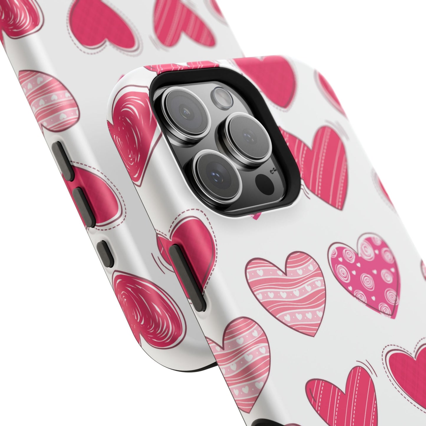 Playful Pink Hearts – MagSafe iPhone Case - BOGO Cases