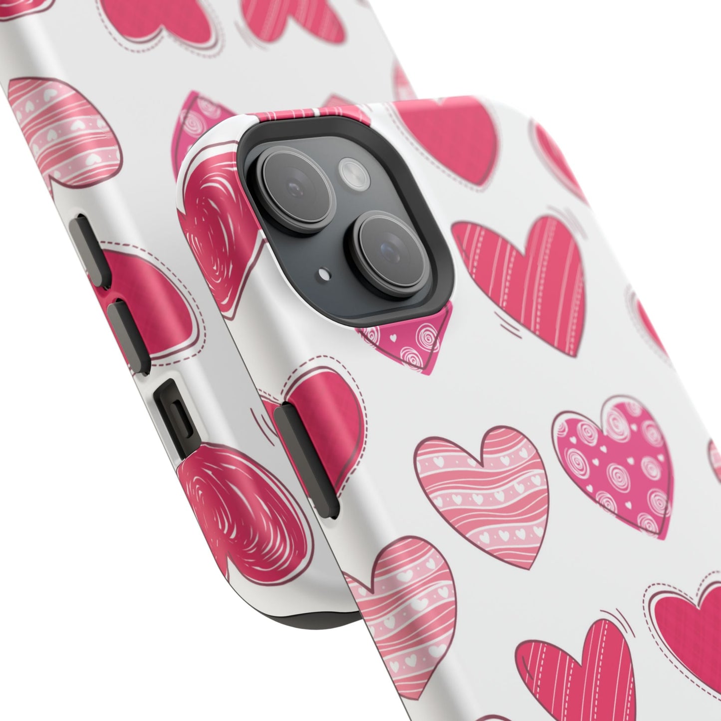 Playful Pink Hearts – MagSafe iPhone Case - BOGO Cases