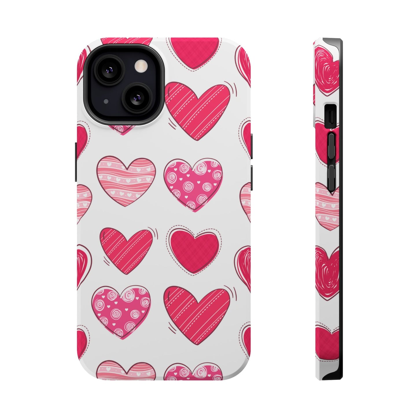 Playful Pink Hearts – MagSafe iPhone Case - BOGO Cases