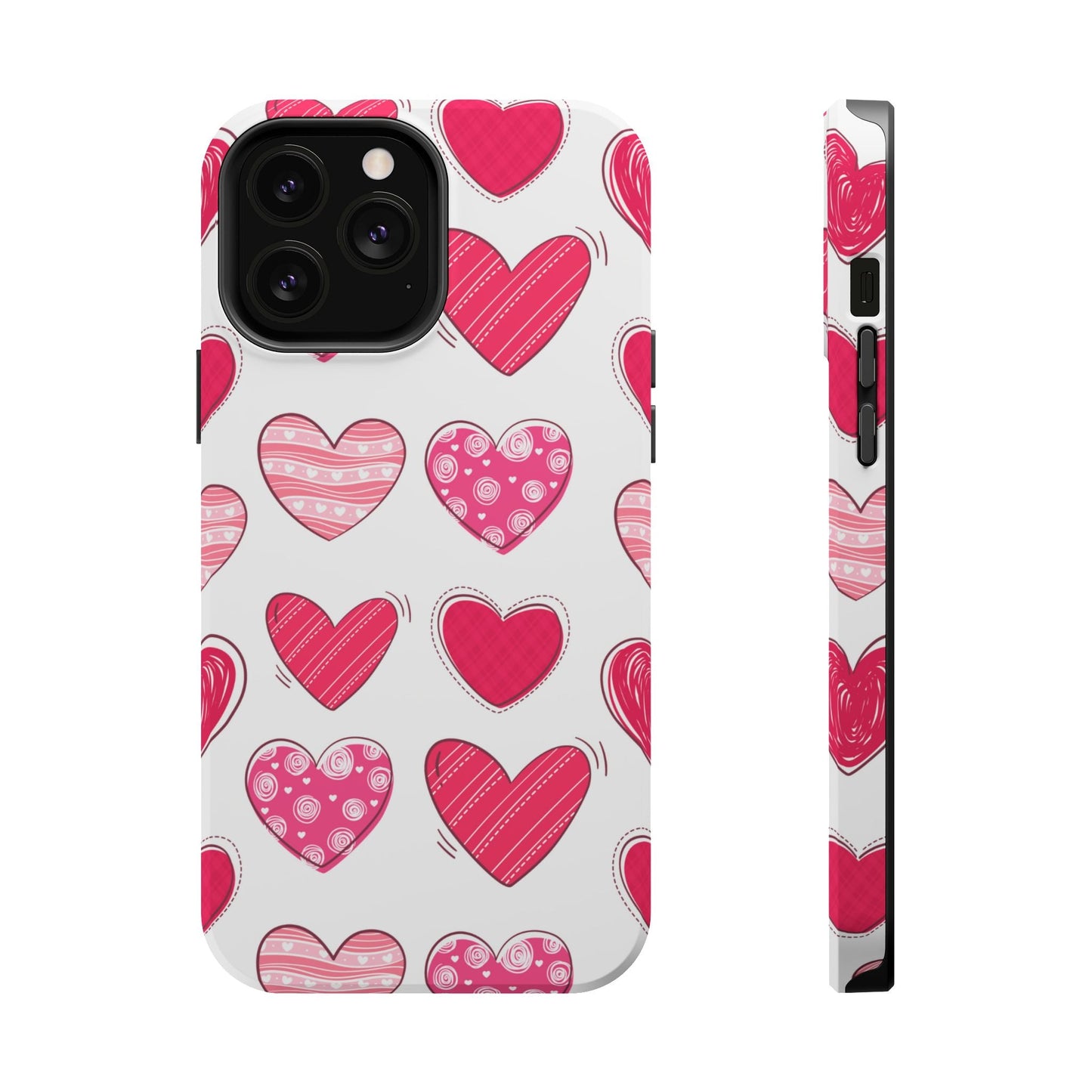 Playful Pink Hearts – MagSafe iPhone Case - BOGO Cases