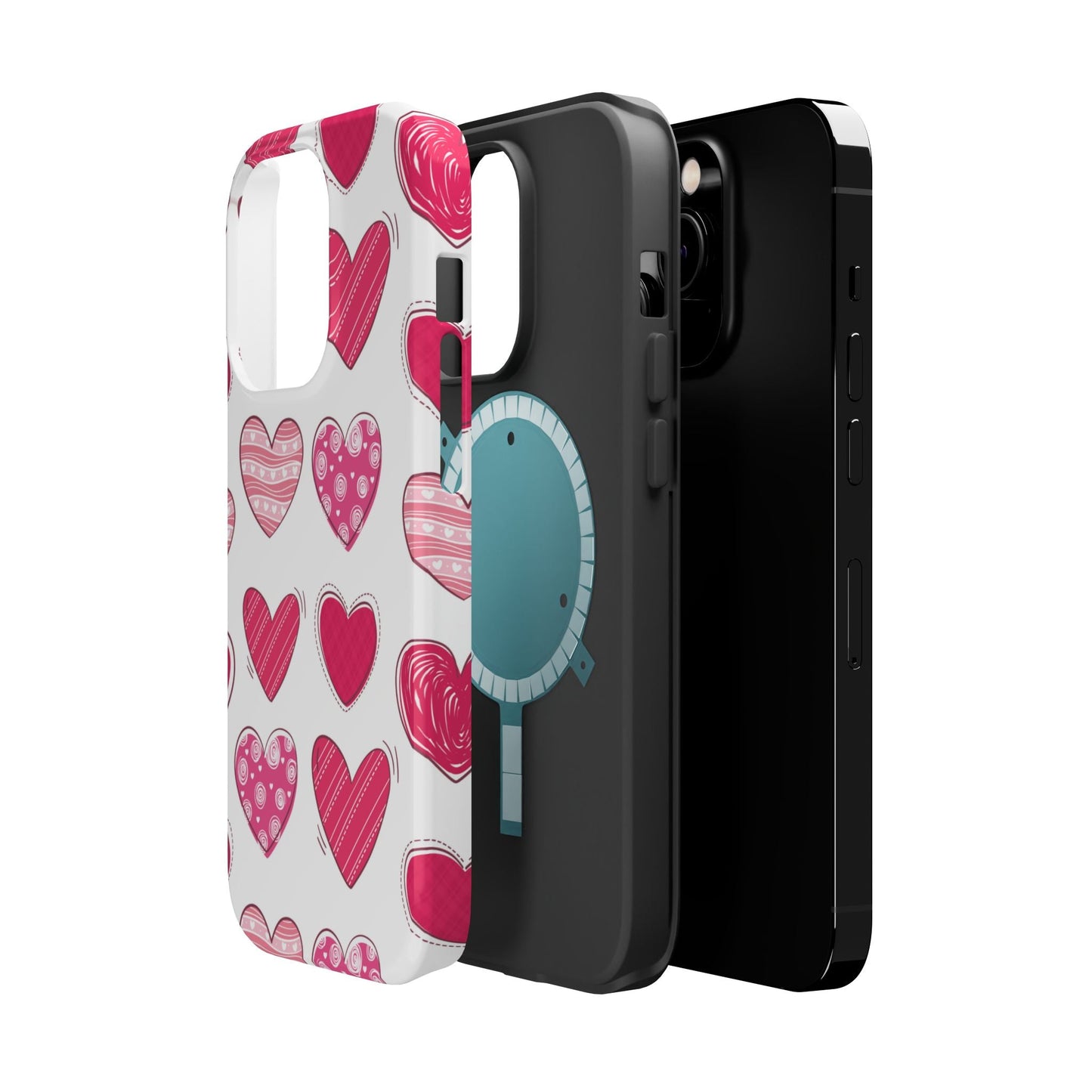 Playful Pink Hearts – MagSafe iPhone Case - BOGO Cases