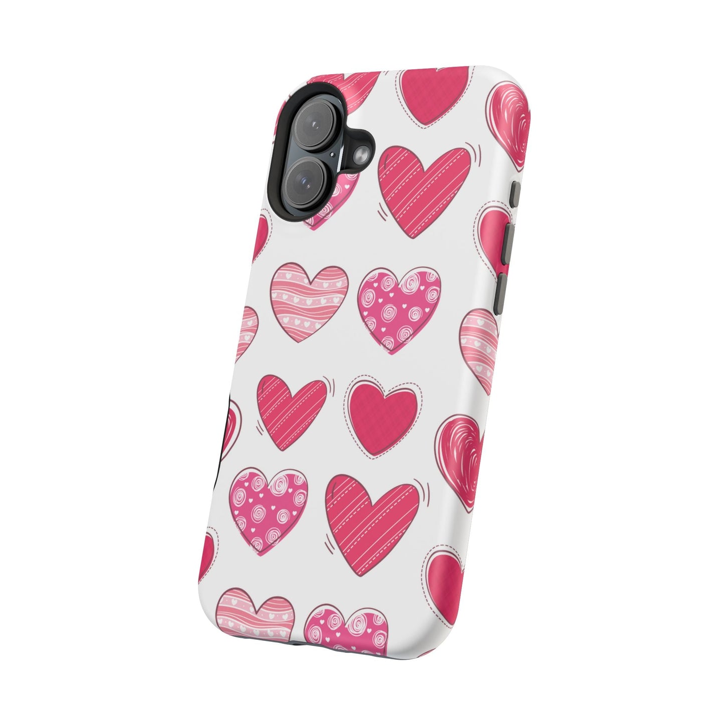 Playful Pink Hearts – MagSafe iPhone Case - BOGO Cases