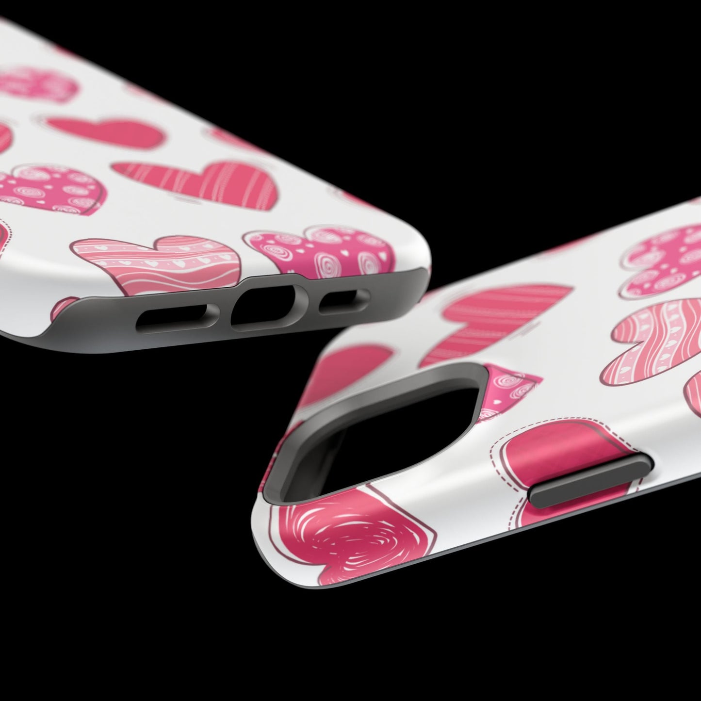Playful Pink Hearts – MagSafe iPhone Case - BOGO Cases
