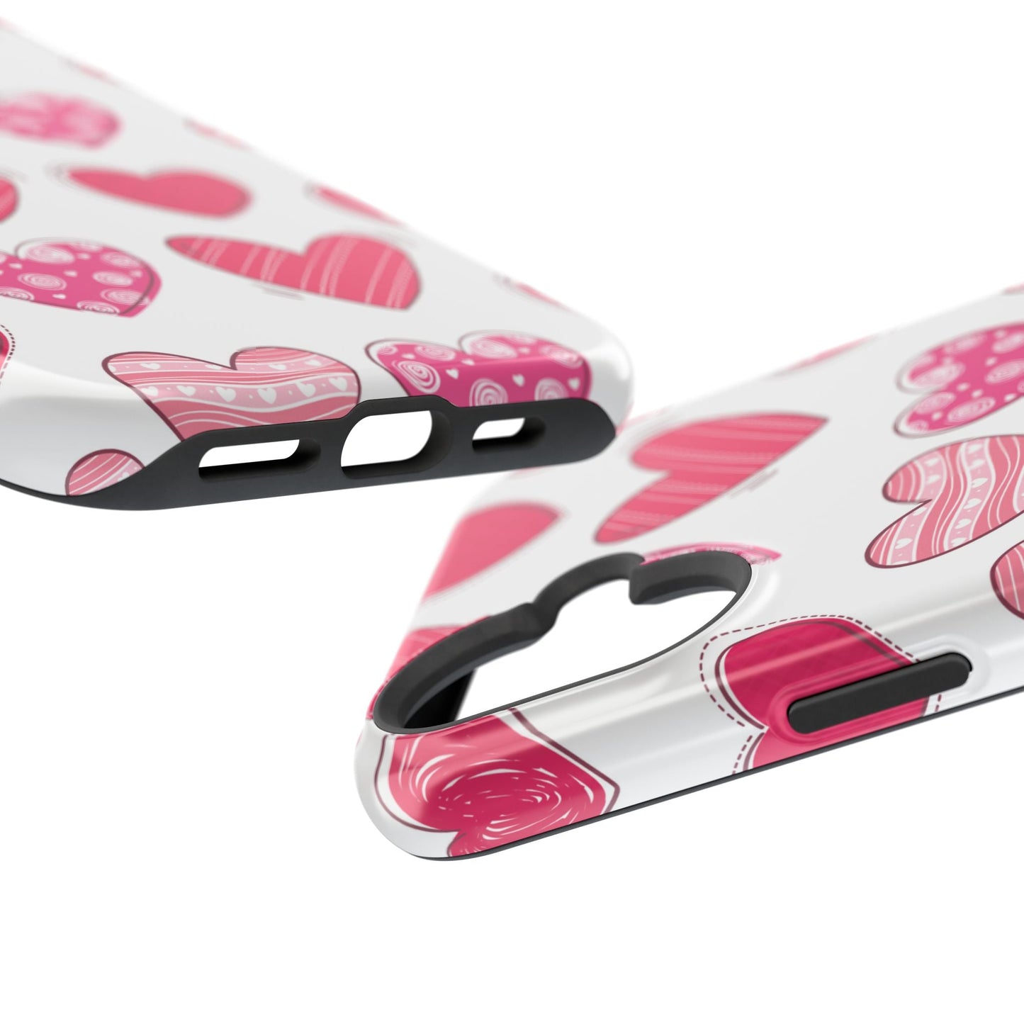 Playful Pink Hearts – MagSafe iPhone Case - BOGO Cases