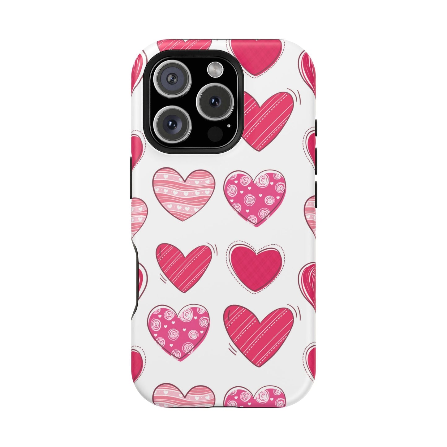 Playful Pink Hearts – MagSafe iPhone Case - BOGO Cases