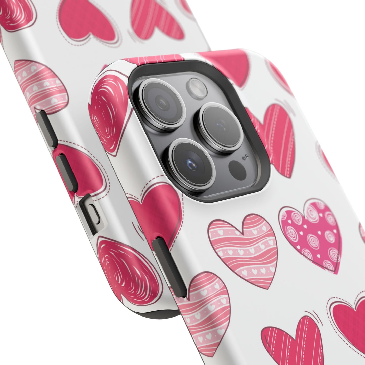 Playful Pink Hearts – MagSafe iPhone Case - BOGO Cases