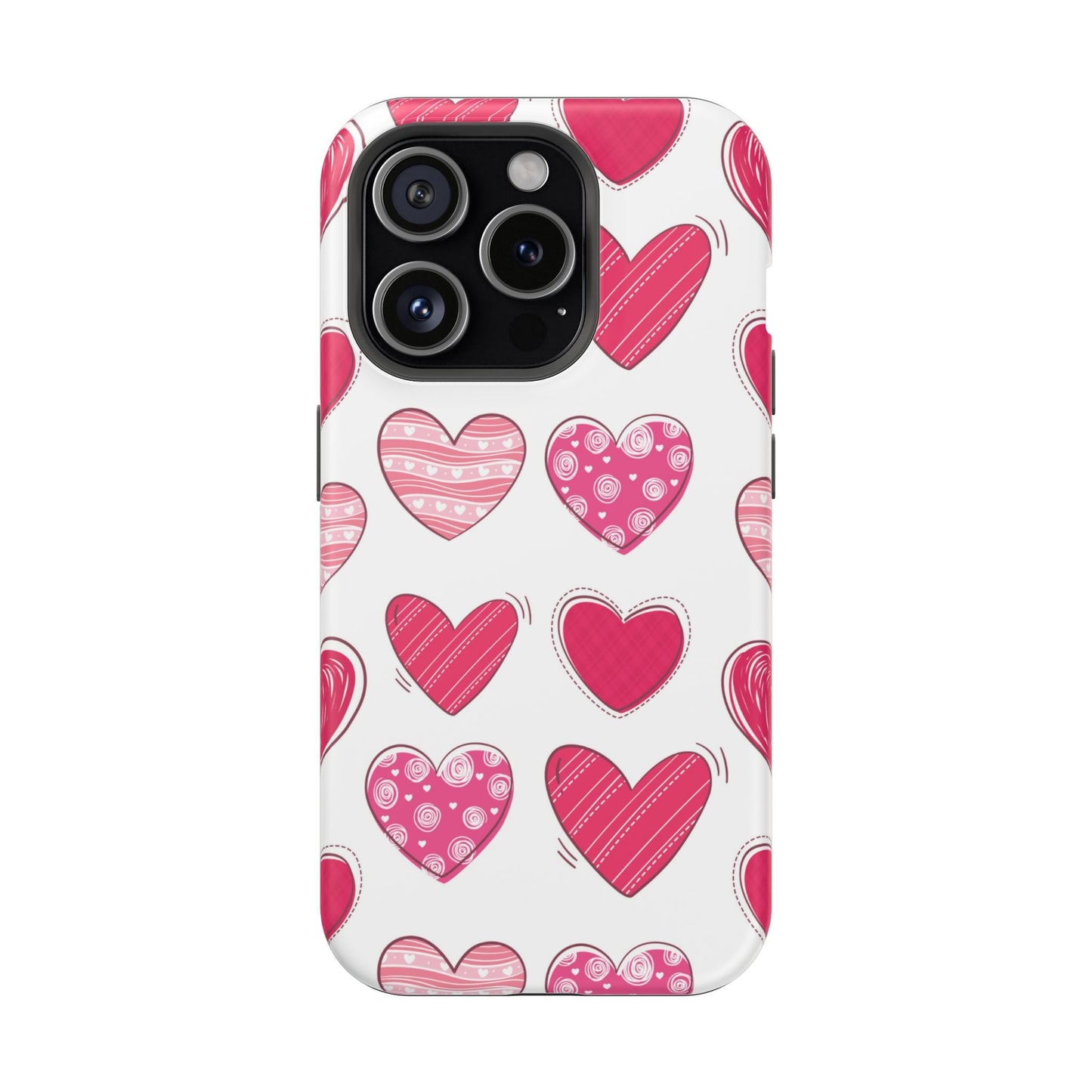 Playful Pink Hearts – MagSafe iPhone Case - BOGO Cases