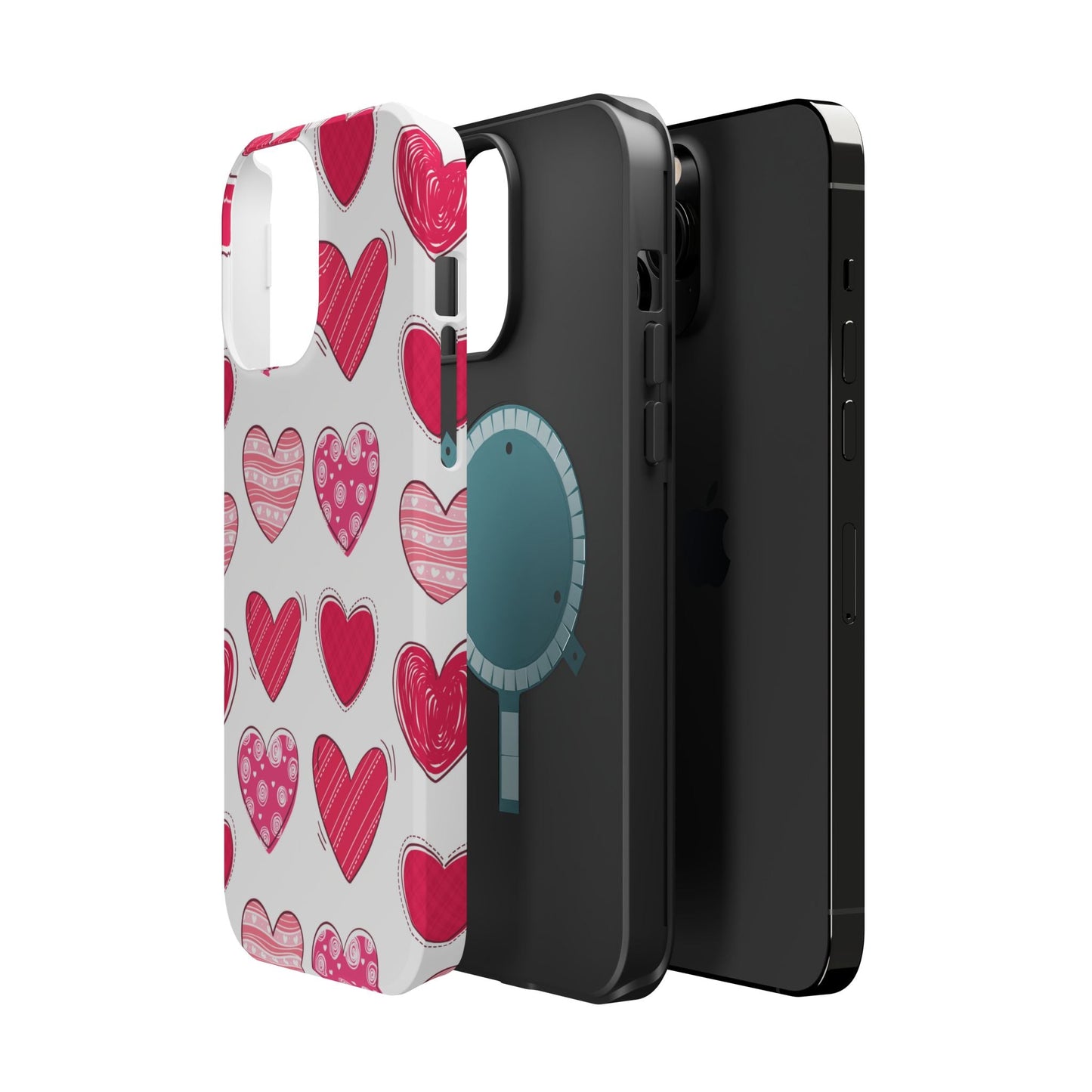 Playful Pink Hearts – MagSafe iPhone Case - BOGO Cases