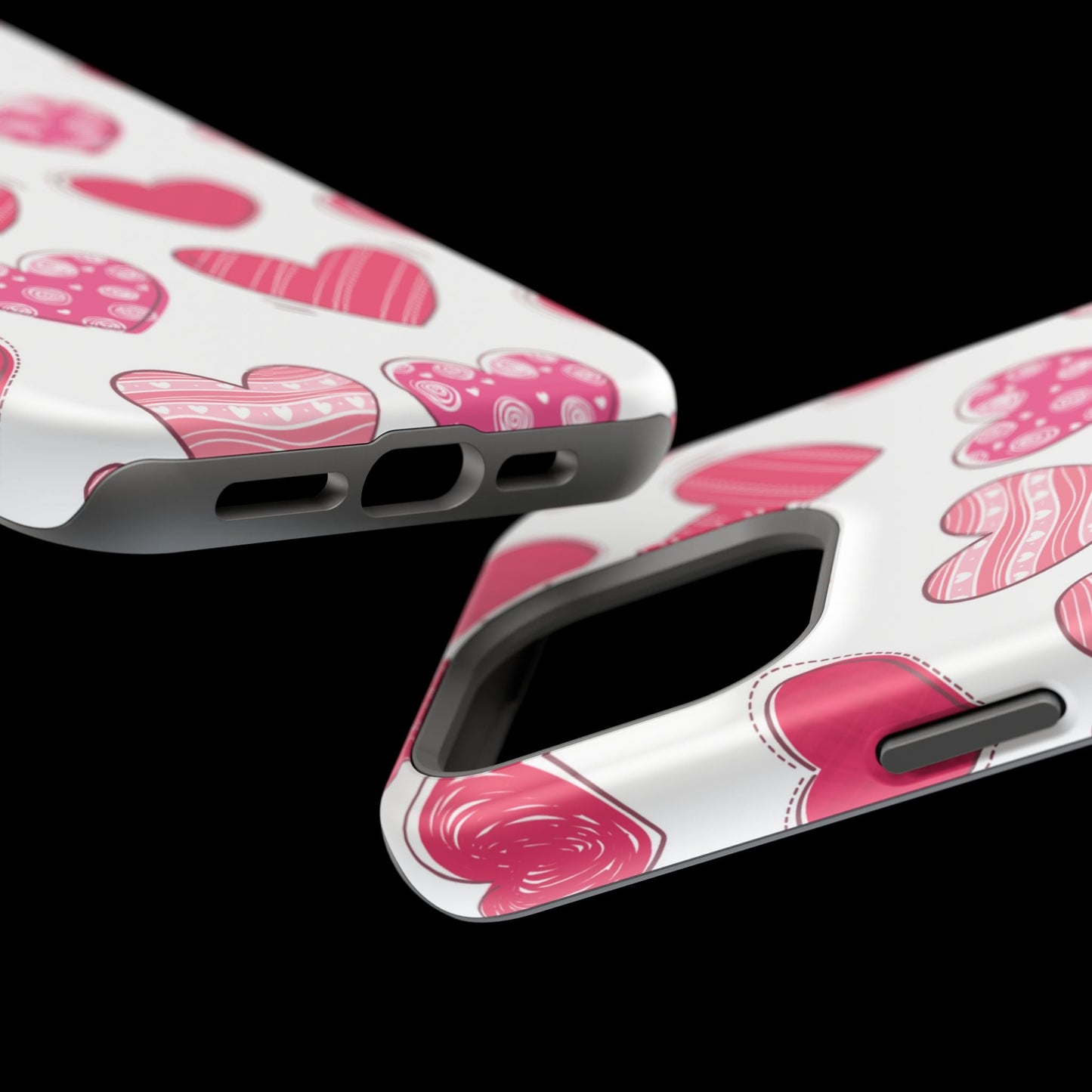 Playful Pink Hearts – MagSafe iPhone Case - BOGO Cases