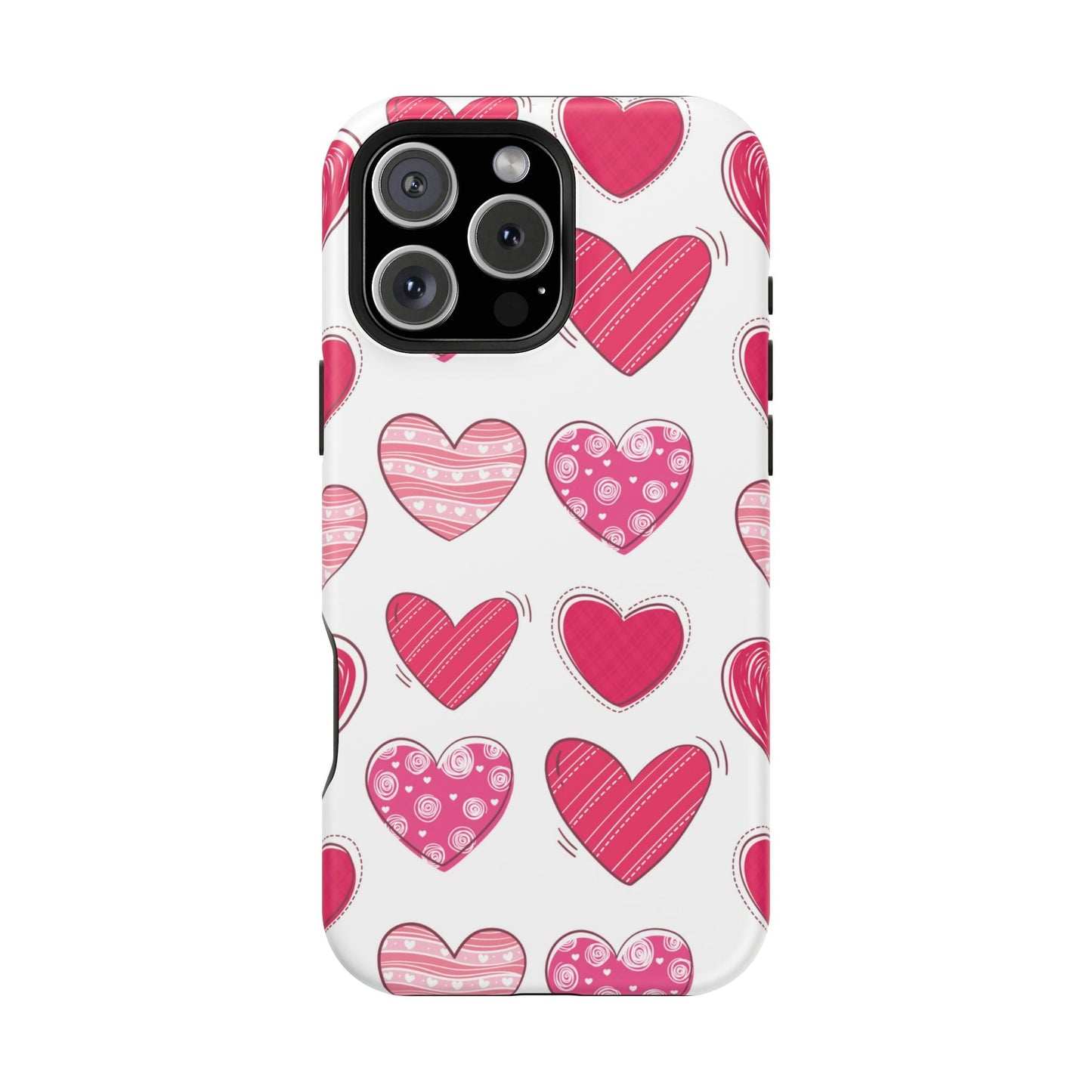 Playful Pink Hearts – MagSafe iPhone Case - BOGO Cases