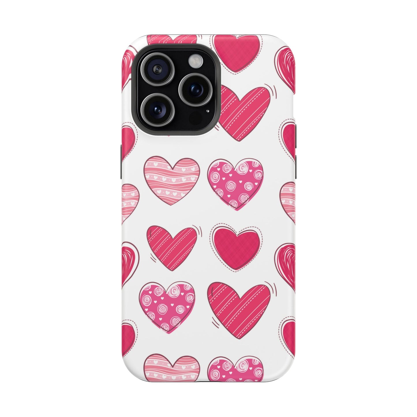 Playful Pink Hearts – MagSafe iPhone Case - BOGO Cases