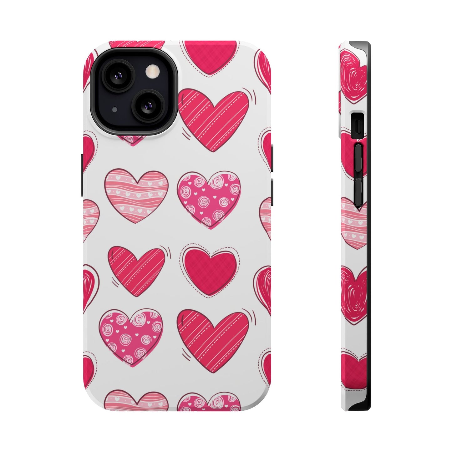 Playful Pink Hearts – MagSafe iPhone Case - BOGO Cases