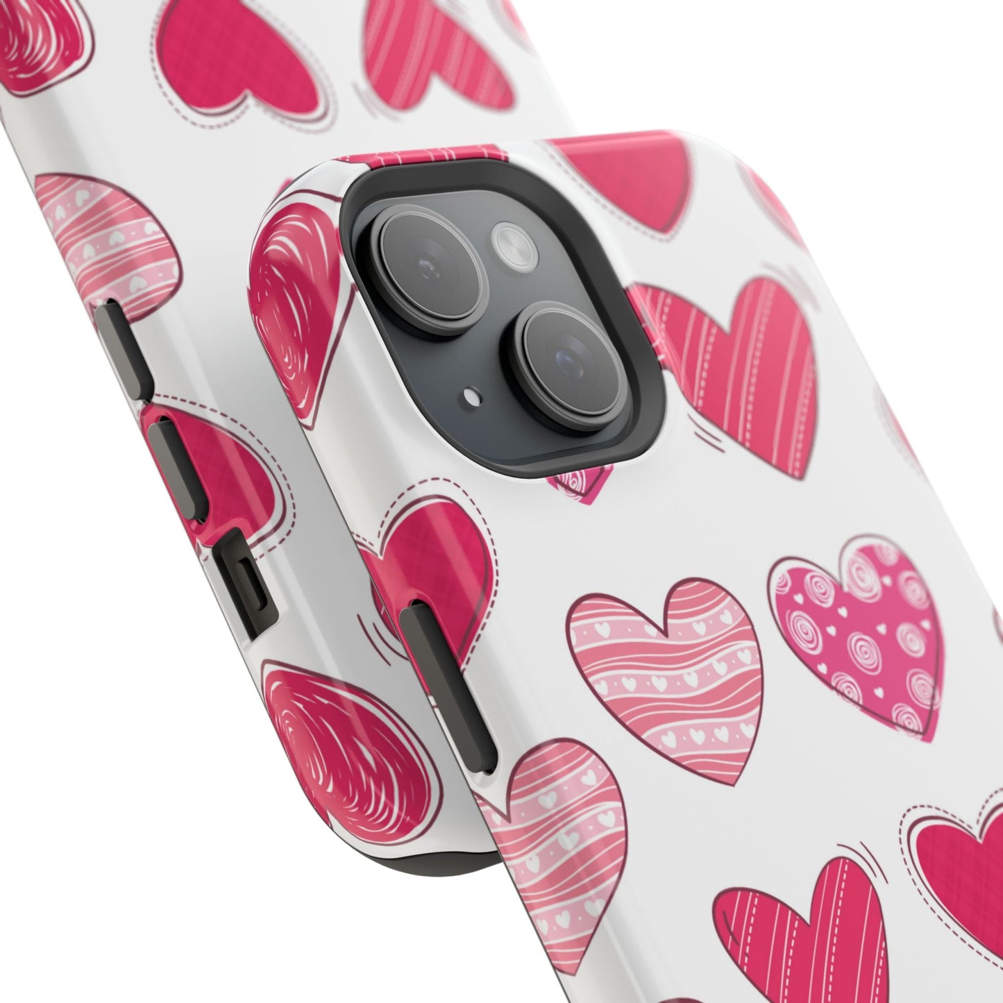 Playful Pink Hearts – MagSafe iPhone Case - BOGO Cases
