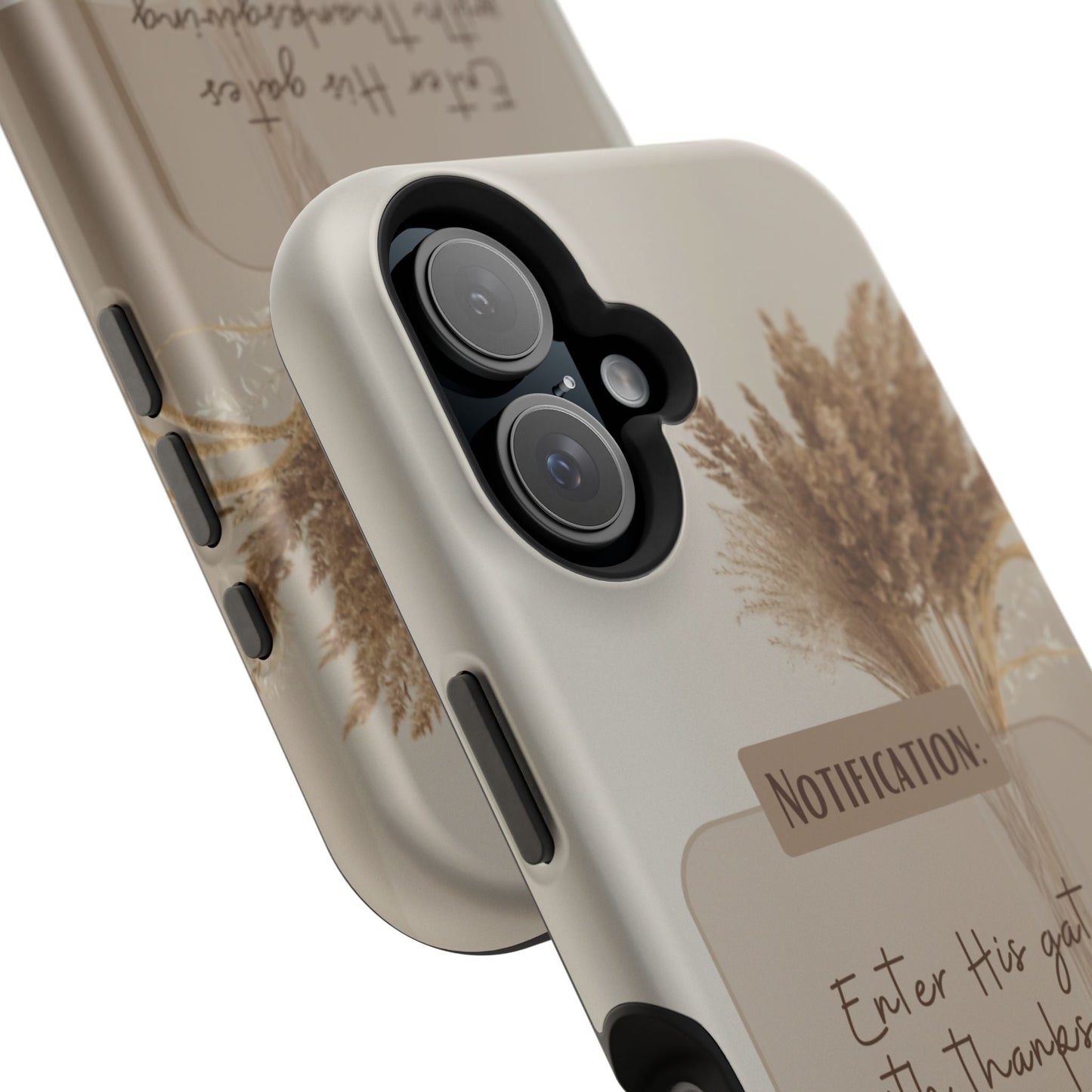 Psalm 100:4 Neutral Aesthetic - MagSafe iPhone Case - BOGO Cases