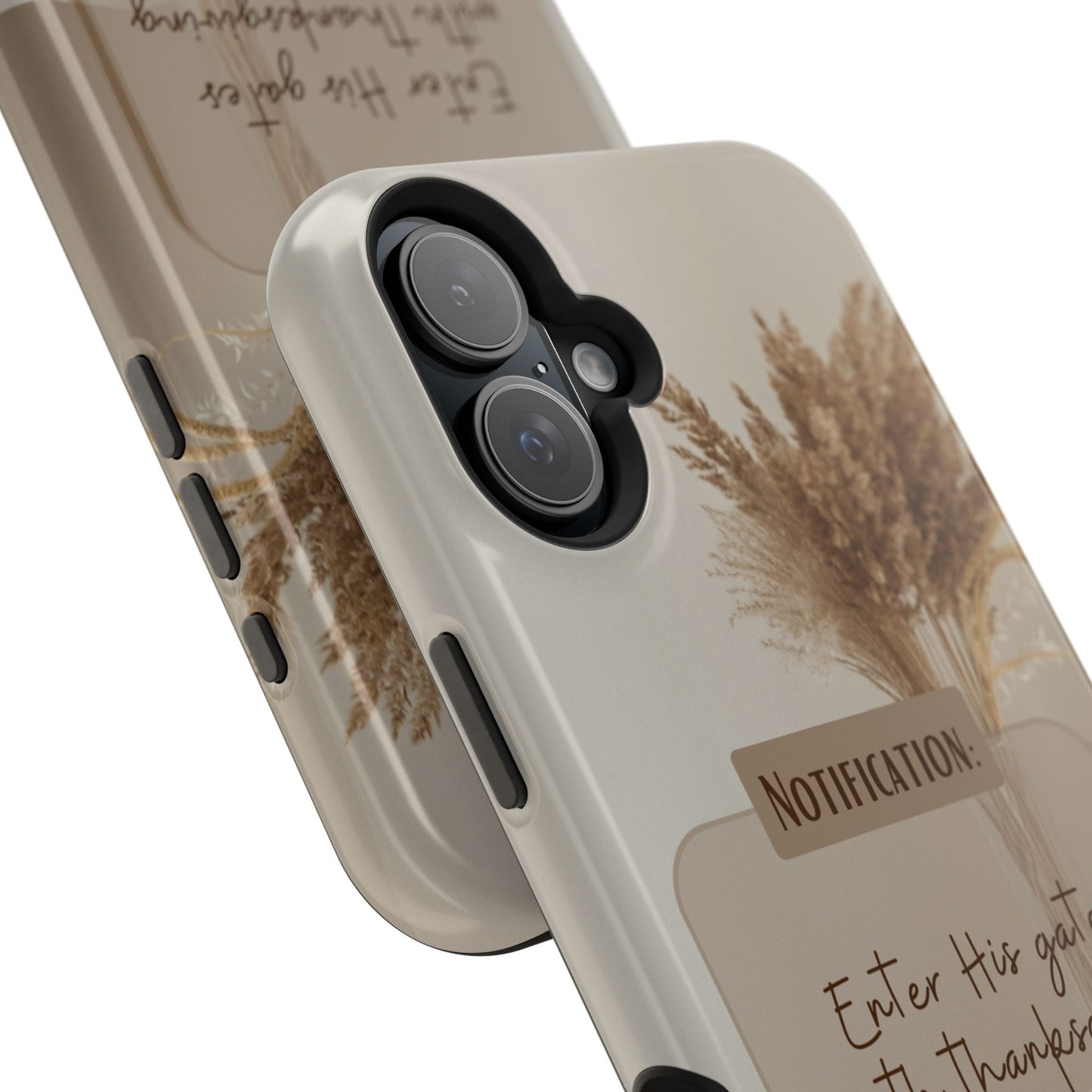 Psalm 100:4 Neutral Aesthetic - MagSafe iPhone Case - BOGO Cases
