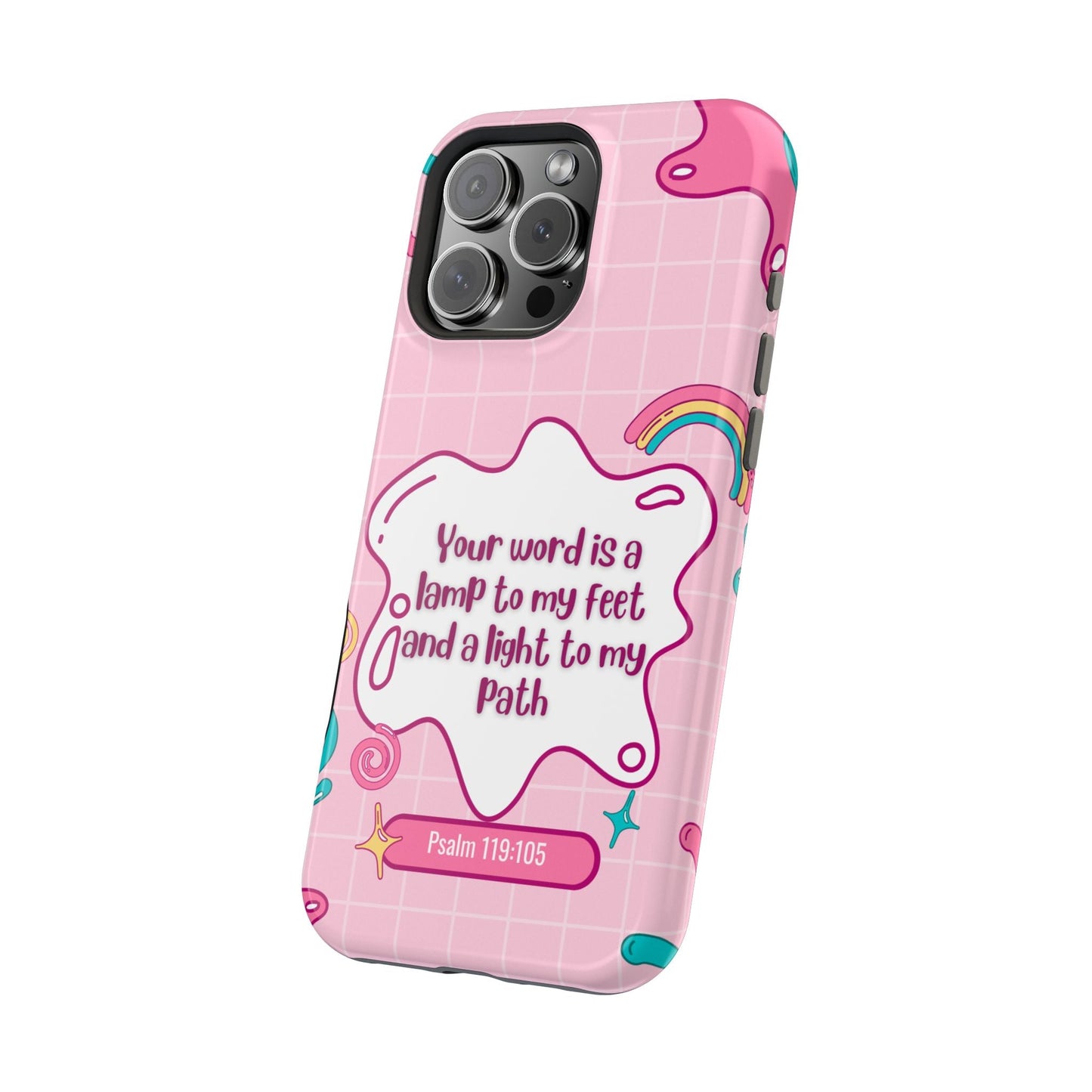 Psalm 119:105 Cute Aesthetic - MagSafe iPhone Case - BOGO Cases