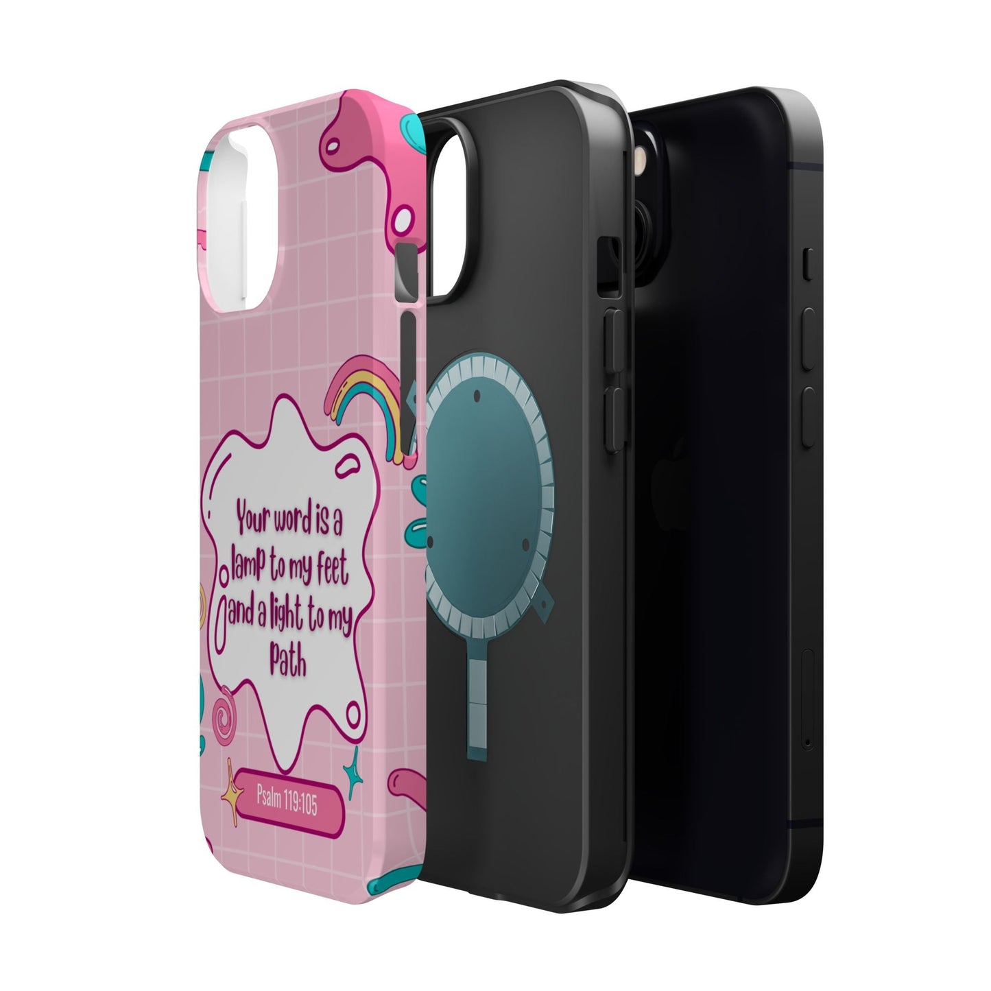 Psalm 119:105 Cute Aesthetic - MagSafe iPhone Case - BOGO Cases