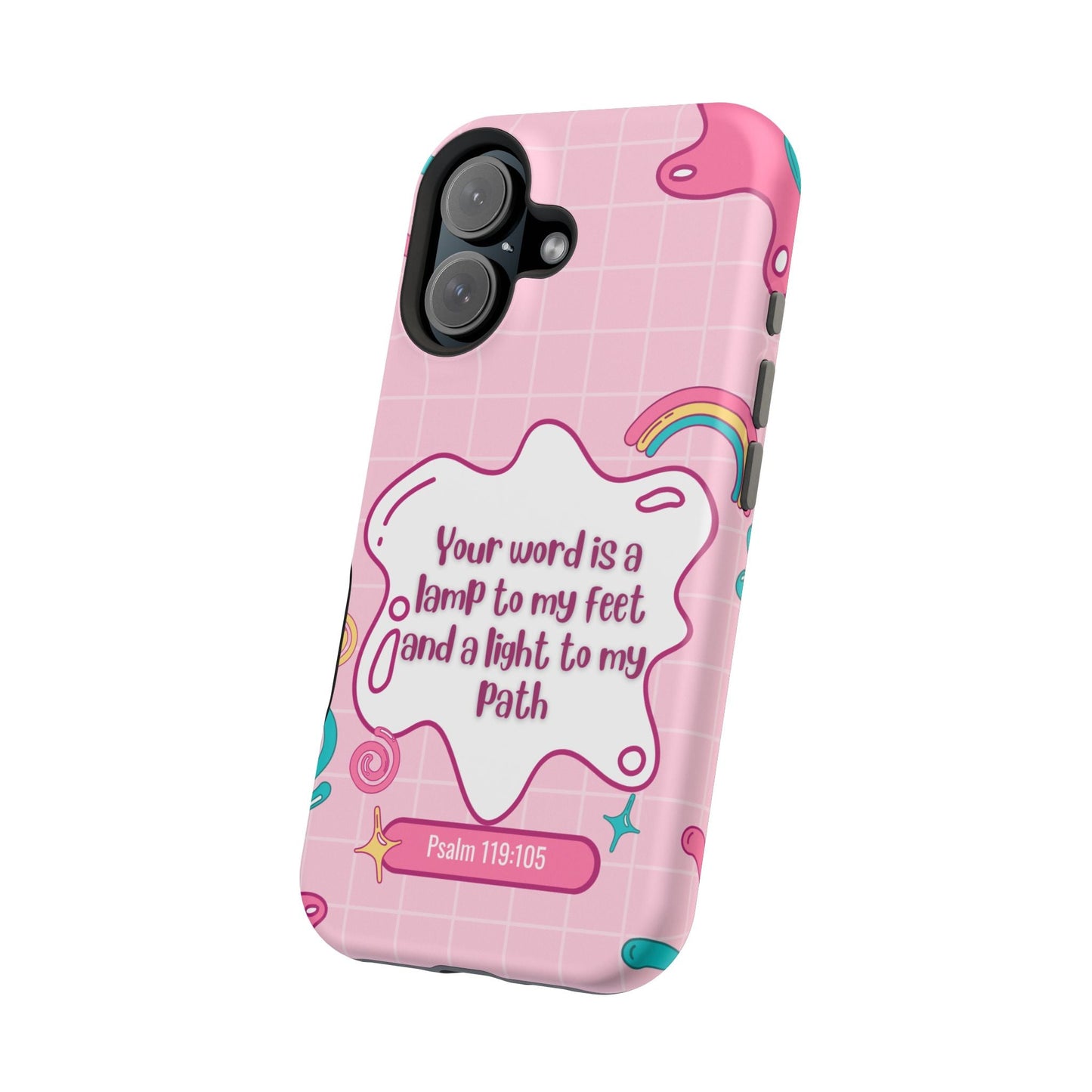 Psalm 119:105 Cute Aesthetic - MagSafe iPhone Case - BOGO Cases