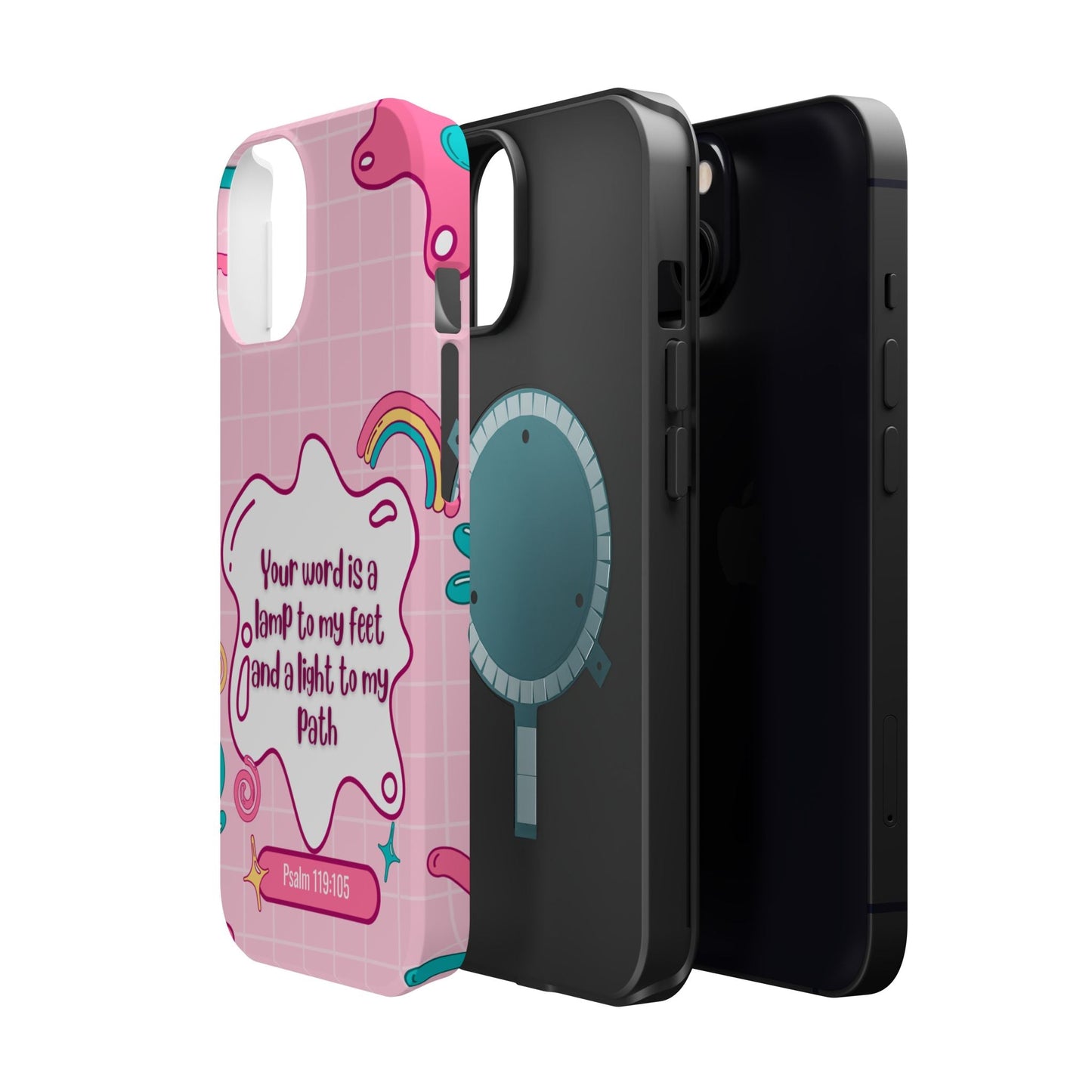 Psalm 119:105 Cute Aesthetic - MagSafe iPhone Case - BOGO Cases