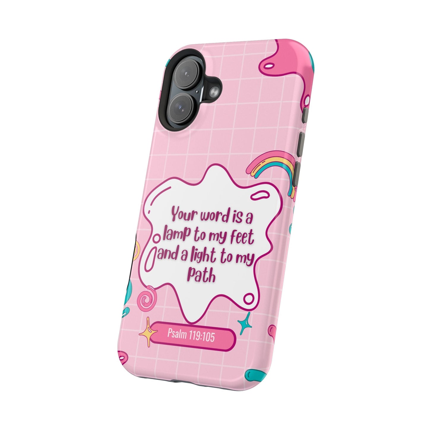 Psalm 119:105 Cute Aesthetic - MagSafe iPhone Case - BOGO Cases