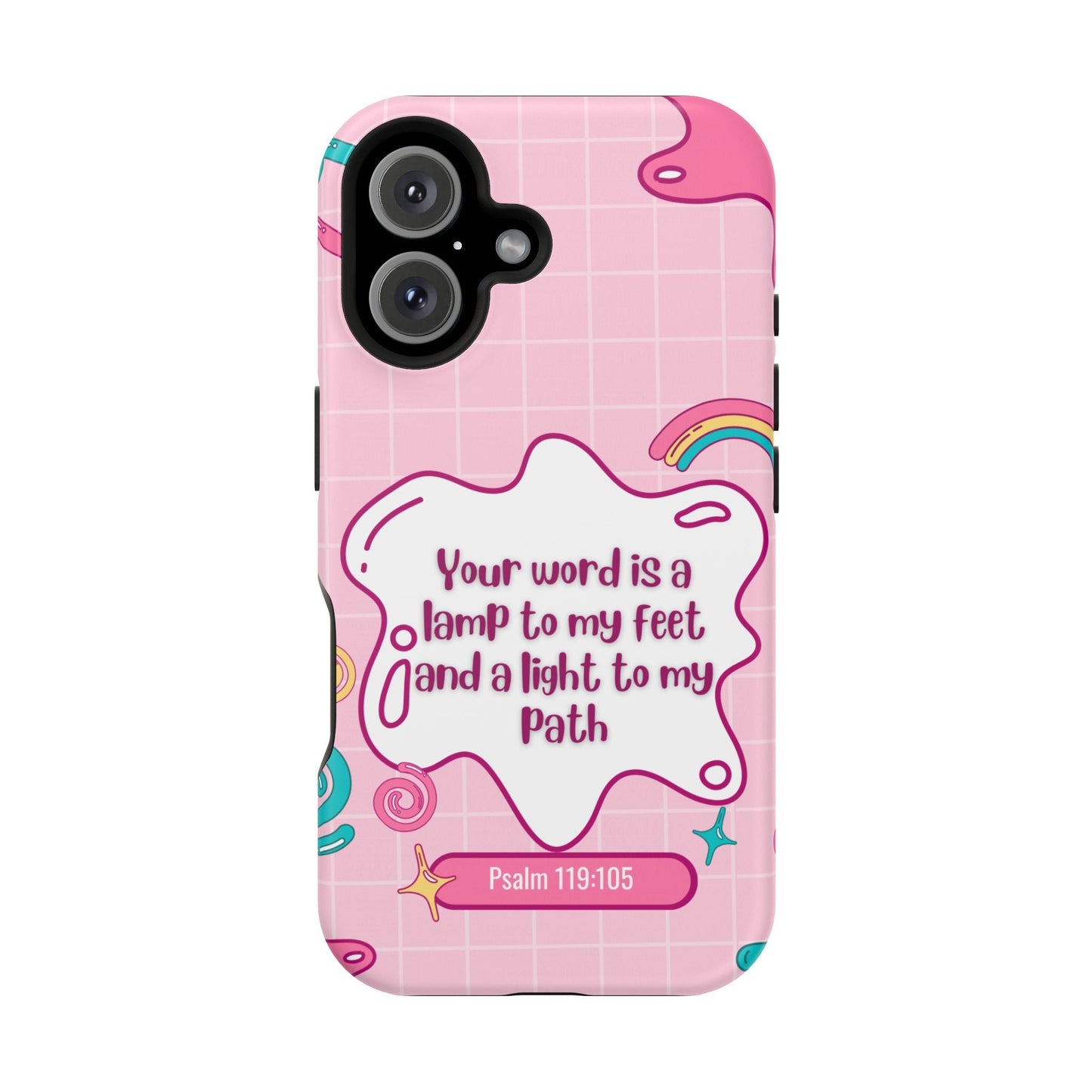 Psalm 119:105 Cute Aesthetic - MagSafe iPhone Case - BOGO Cases