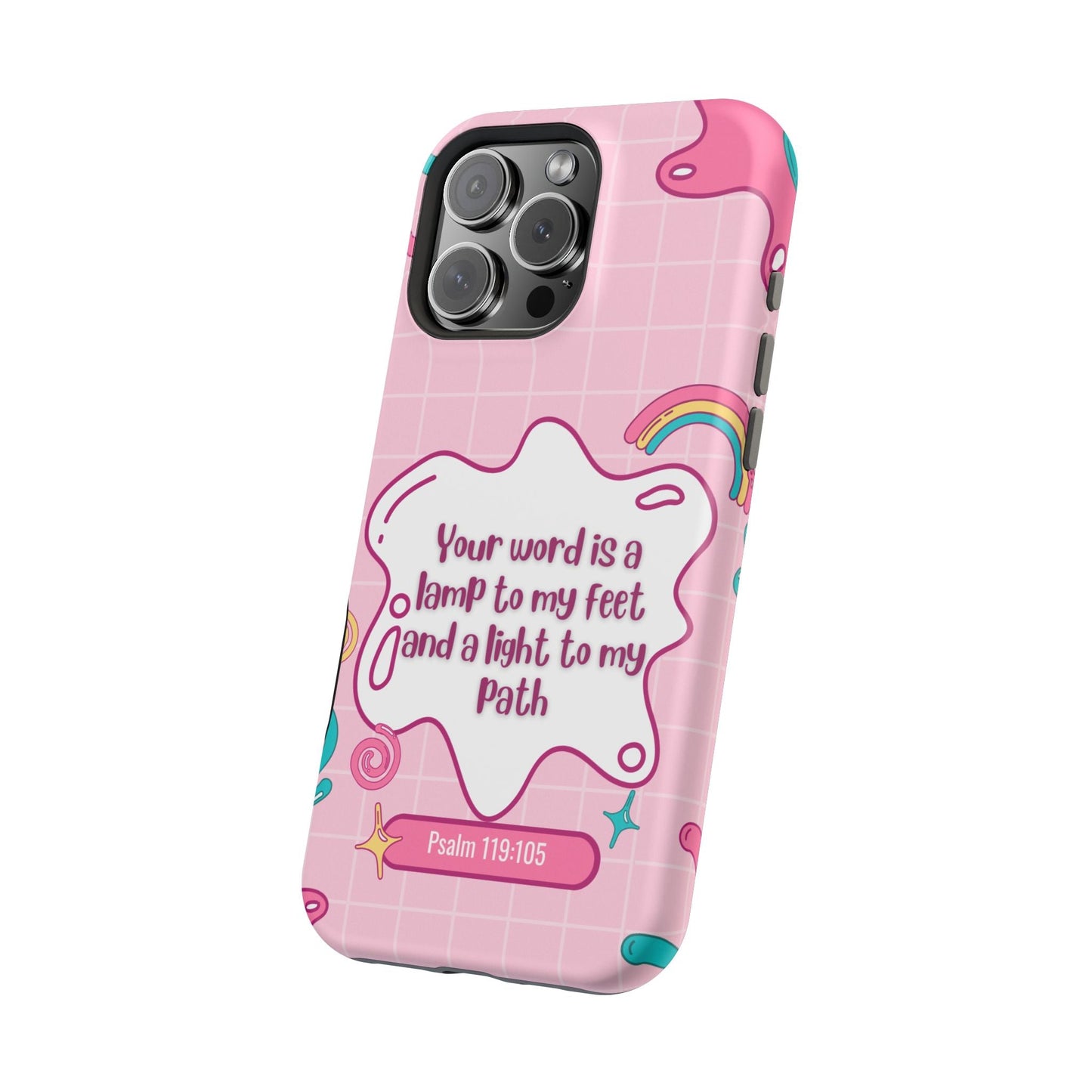 Psalm 119:105 Cute Aesthetic - MagSafe iPhone Case - BOGO Cases